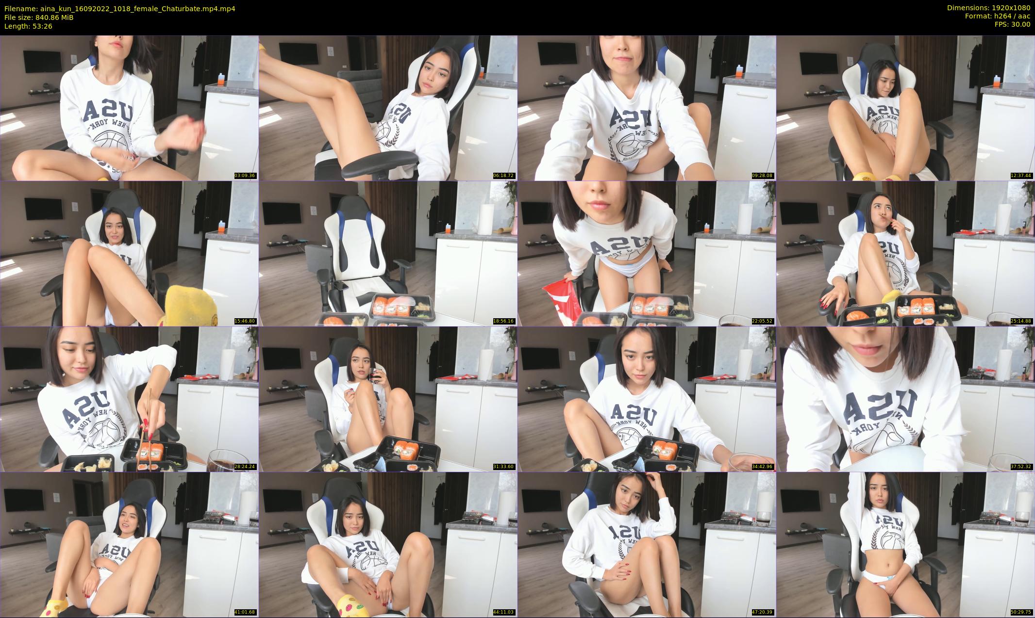 aina_kun — 54 minute Chaturbate female cam show recording, 1080p, Sep 16, 2022