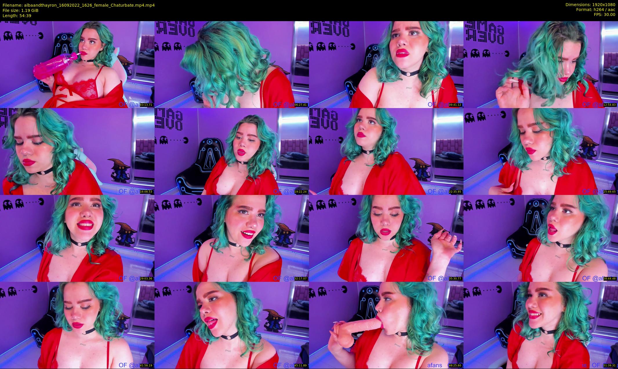 albaandthayron — 55 minute Chaturbate couple cam show recording, 1080p, Sep 16, 2022