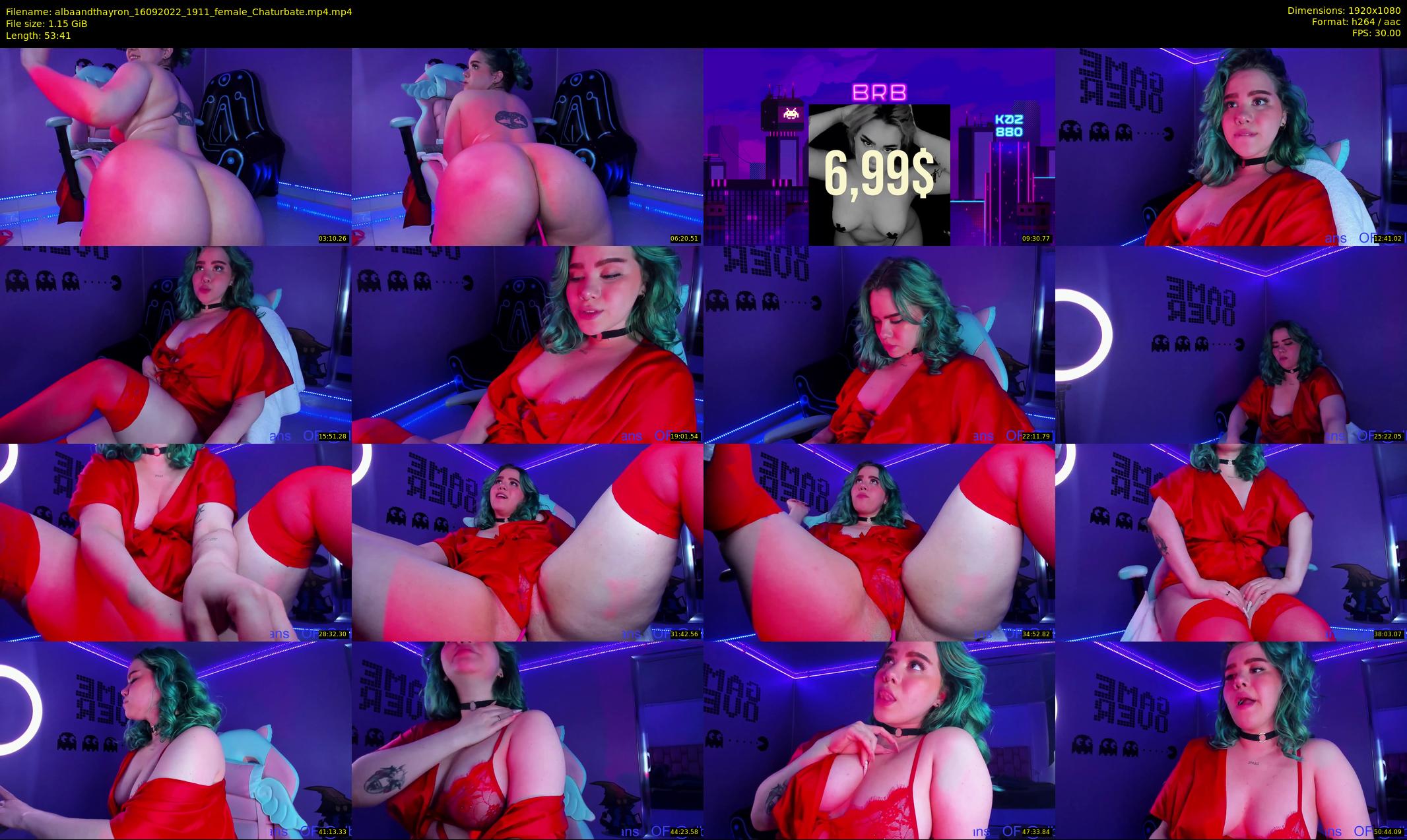 albaandthayron — 54 minute Chaturbate couple cam show recording, 1080p, Sep 16, 2022