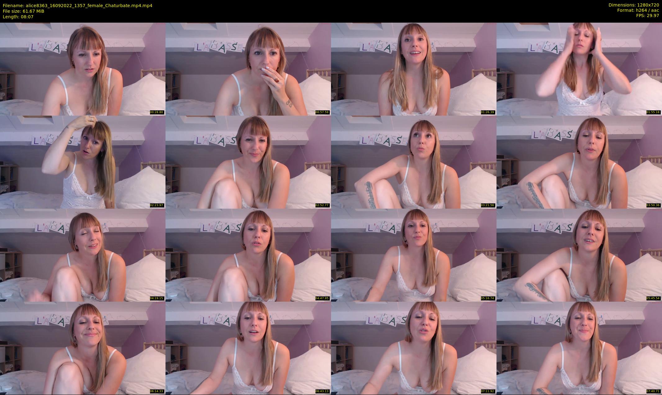 alice8363 — 9 minute Chaturbate female cam show recording, 720p, Sep 16, 2022