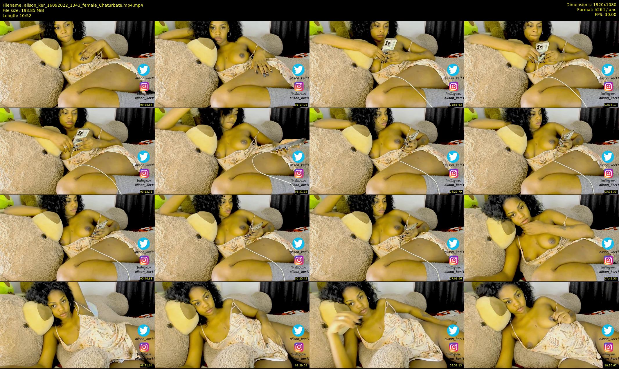 alison_ker — 11 minute Chaturbate female cam show recording, 1080p, Sep 16, 2022