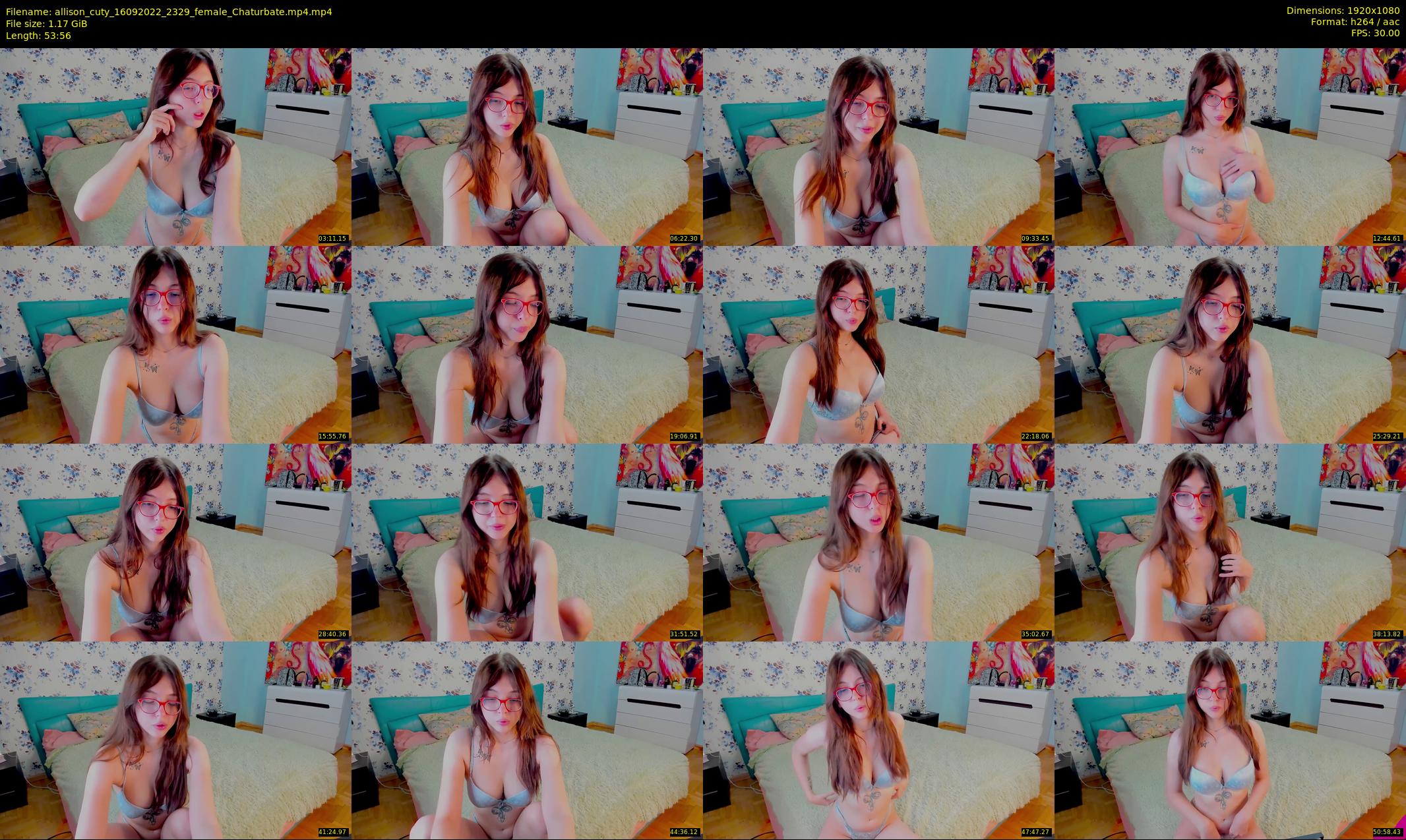 allison_cuty — 54 minute Chaturbate female cam show recording, 1080p, Sep 16, 2022
