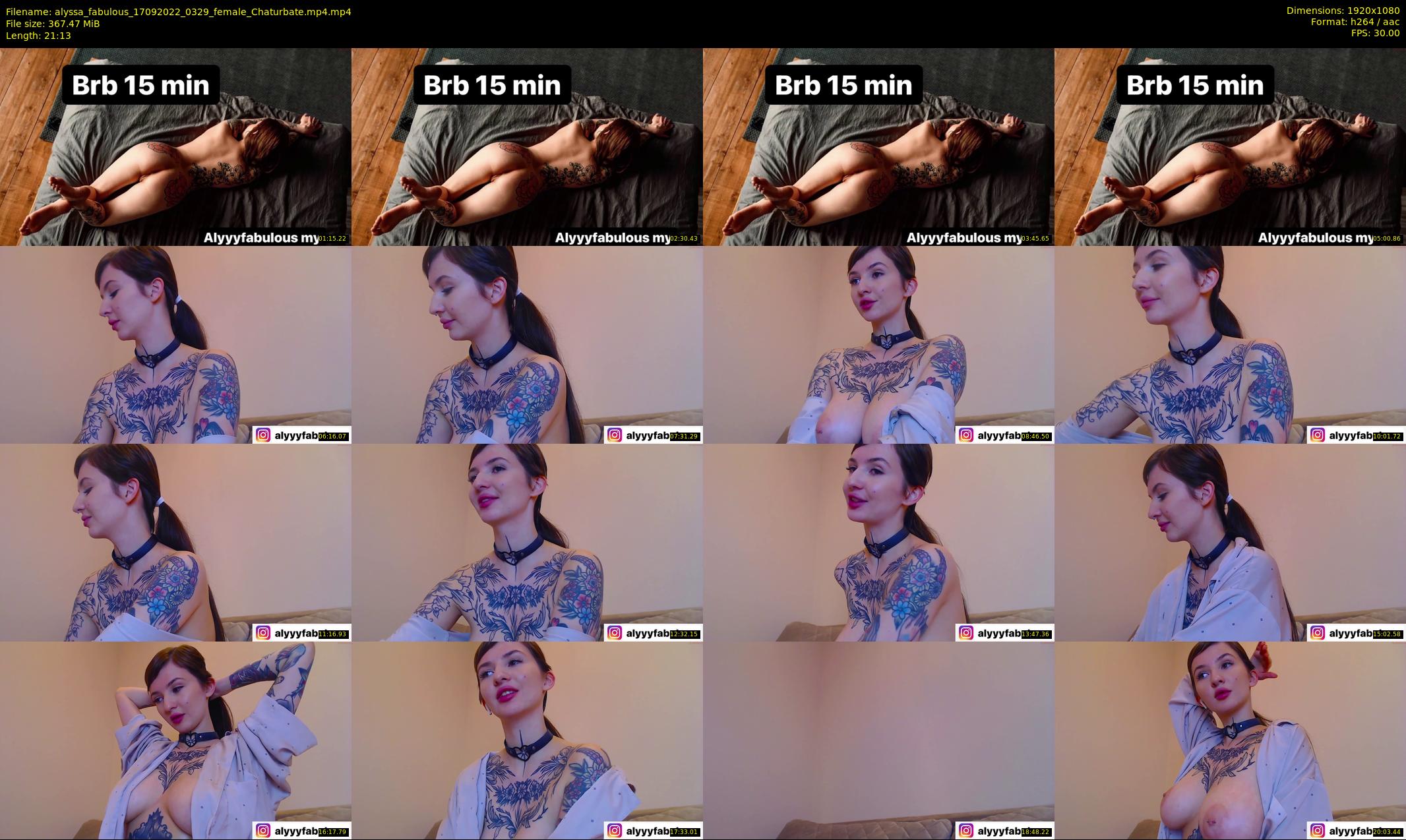alyssa_fabulous — 22 minute Chaturbate female cam show recording, 1080p, Sep 17, 2022