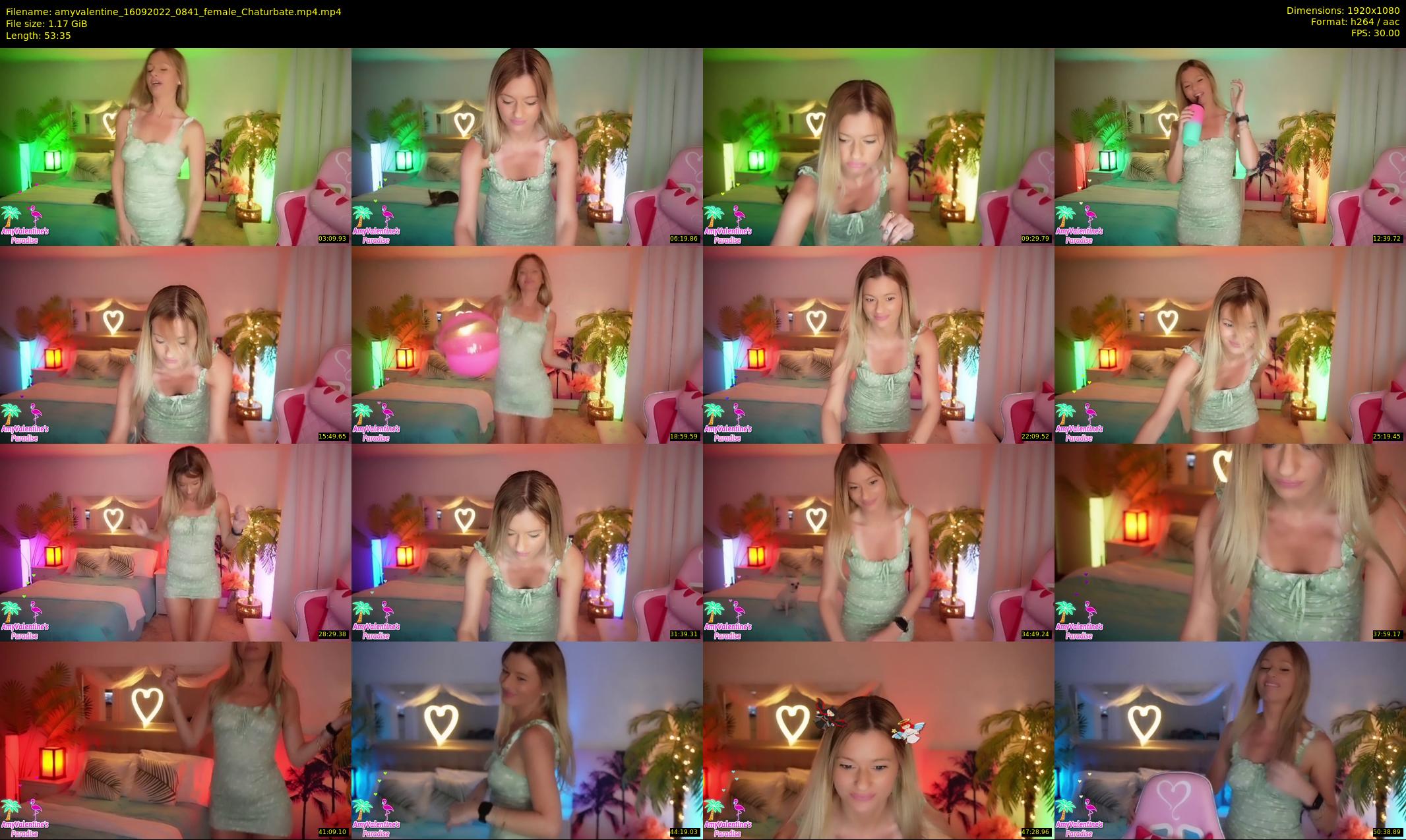 amyvalentine — 54 minute Chaturbate female cam show recording, 1080p, Sep 16, 2022
