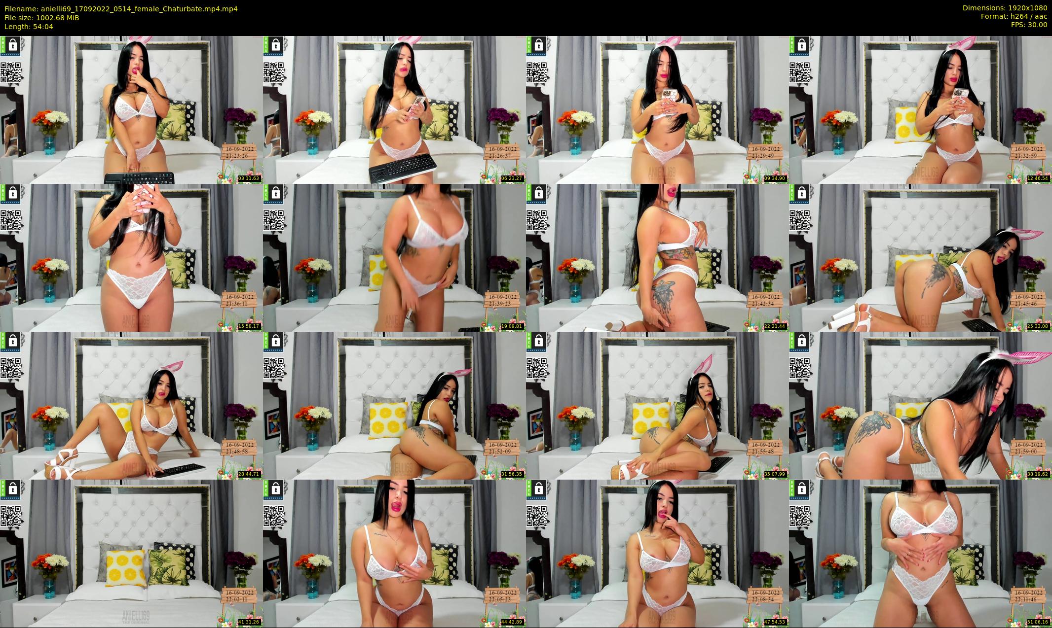 anielli69 — 55 minute Chaturbate female cam show recording, 1080p, Sep 17, 2022