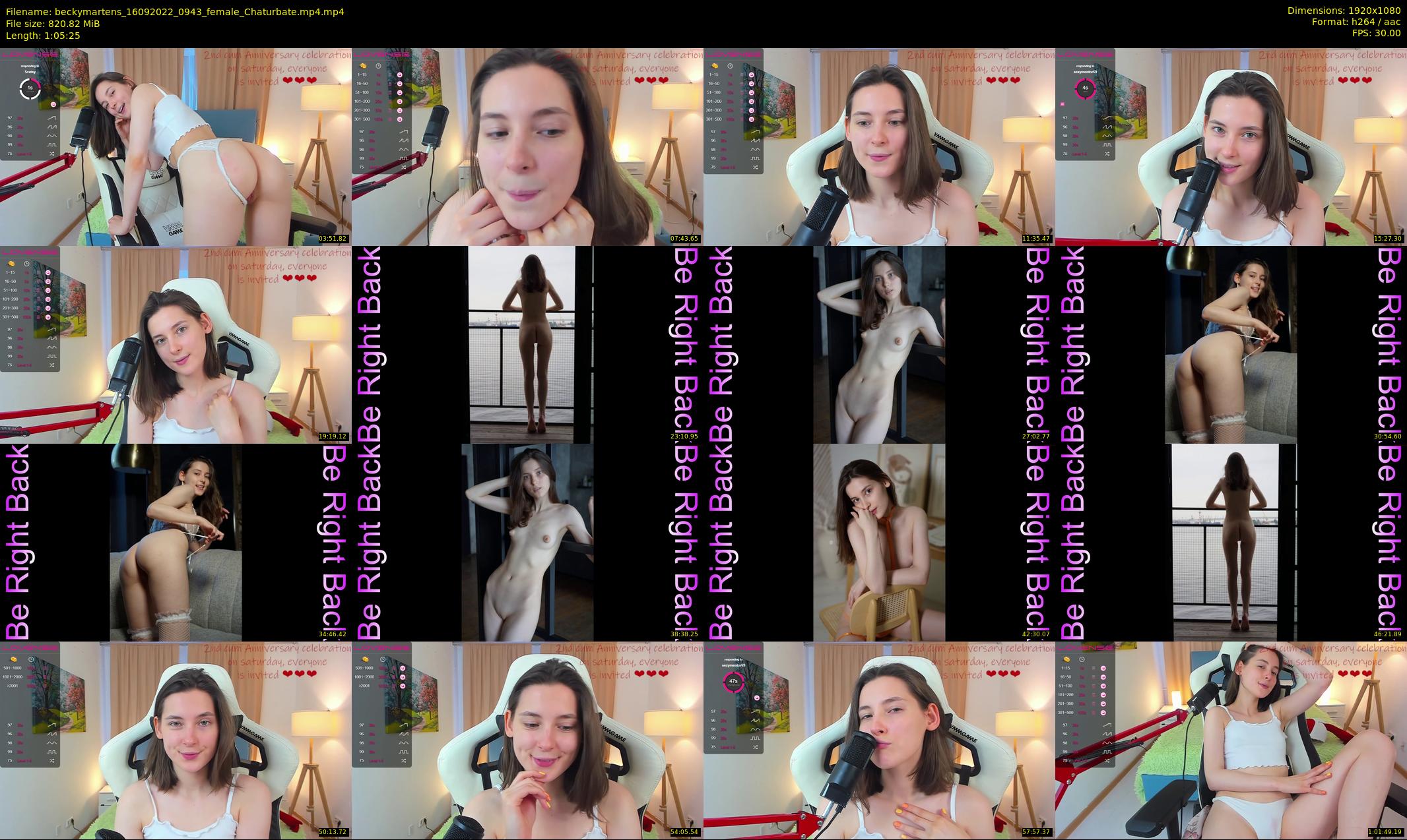 beckymartens — 66 minute Chaturbate female cam show recording, 1080p, Sep 16, 2022