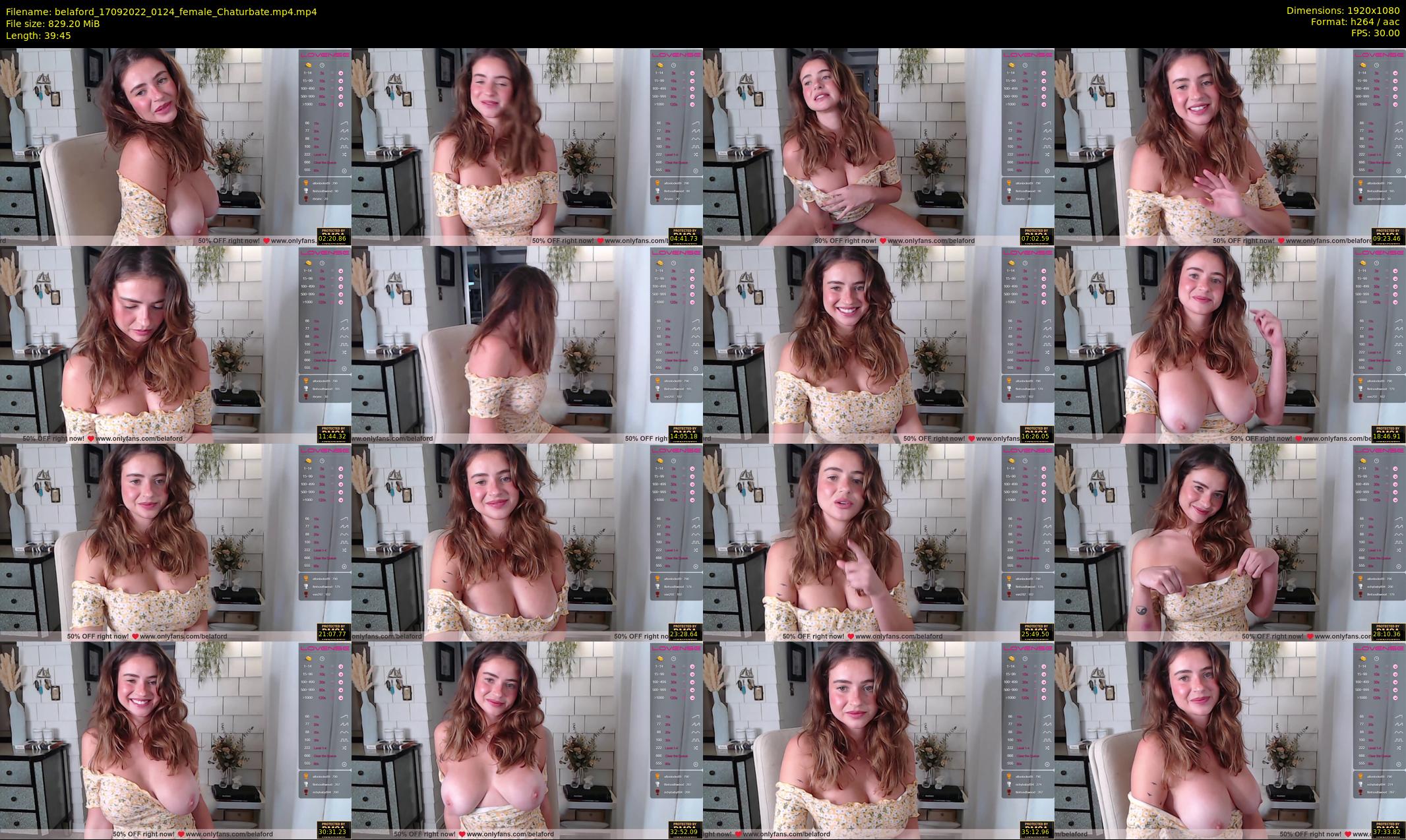 belaford — 40 minute Chaturbate female cam show recording, 1080p, Sep 17, 2022