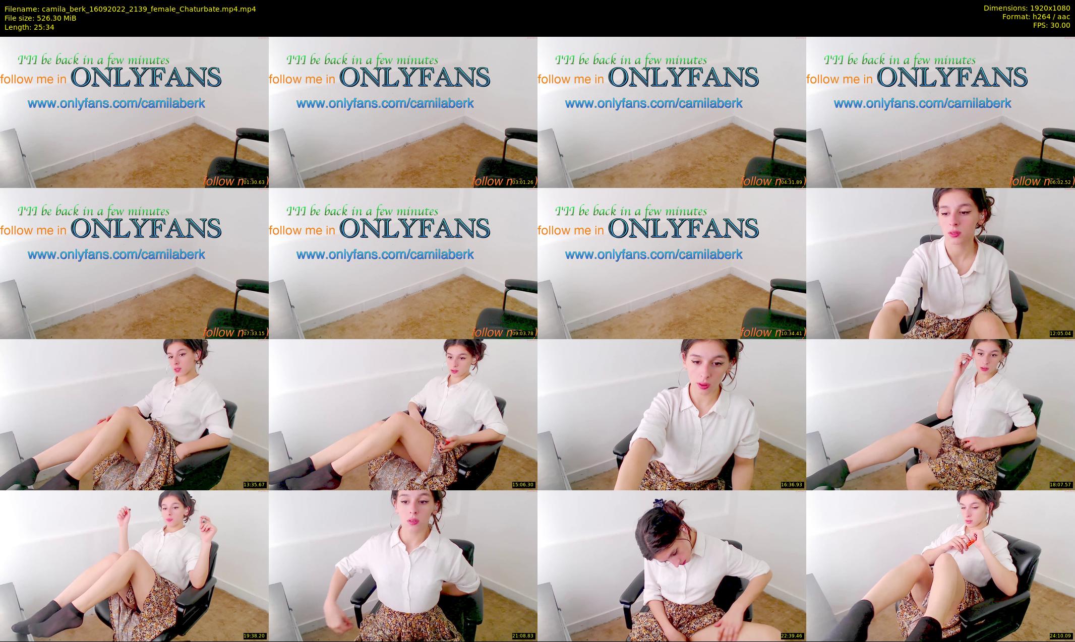 camila_berk — 26 minute Chaturbate female cam show recording, 1080p, Sep 16, 2022