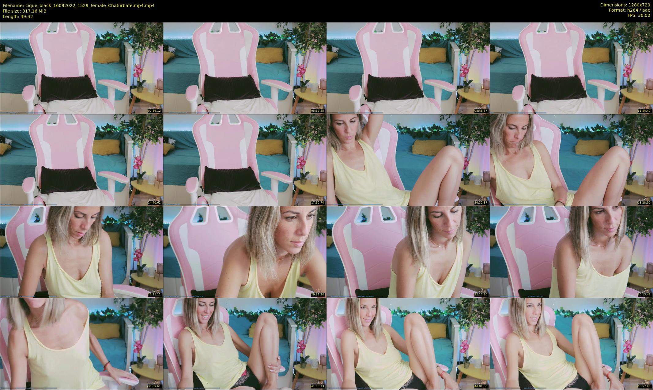 cique_black — 50 minute Chaturbate female cam show recording, 720p, Sep 16, 2022