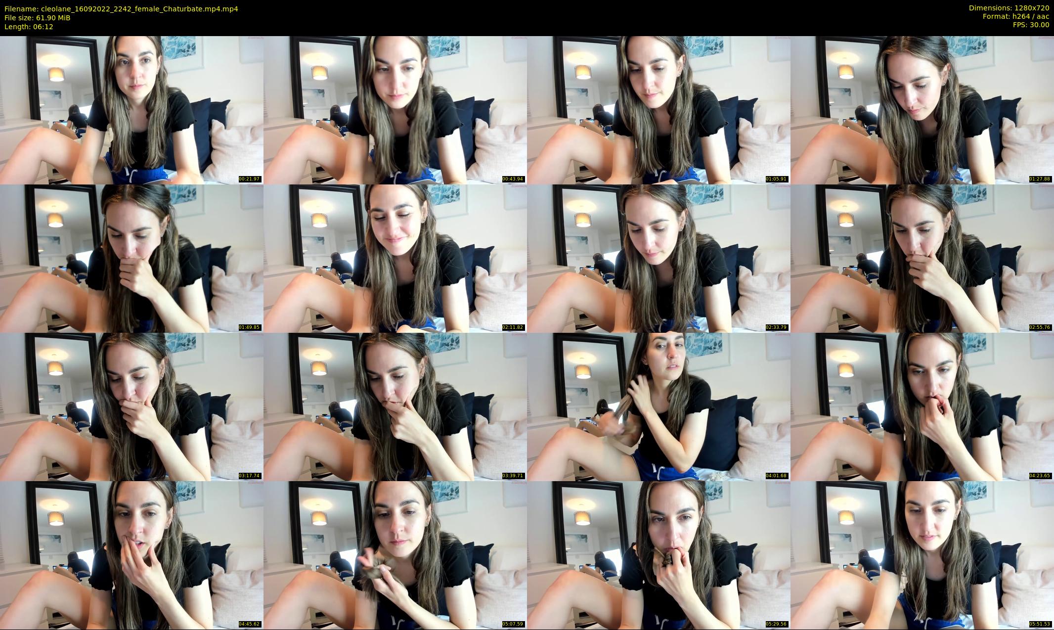 cleolane — 7 minute Chaturbate female cam show recording, 720p, Sep 16, 2022