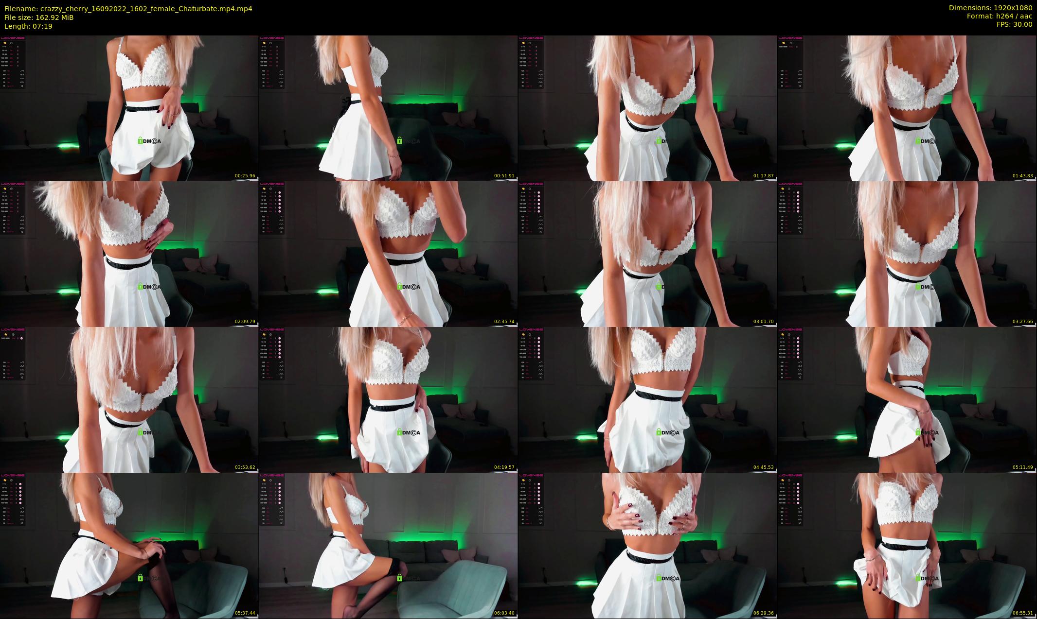 crazzy_cherry — 8 minute Chaturbate female cam show recording, 1080p, Sep 16, 2022
