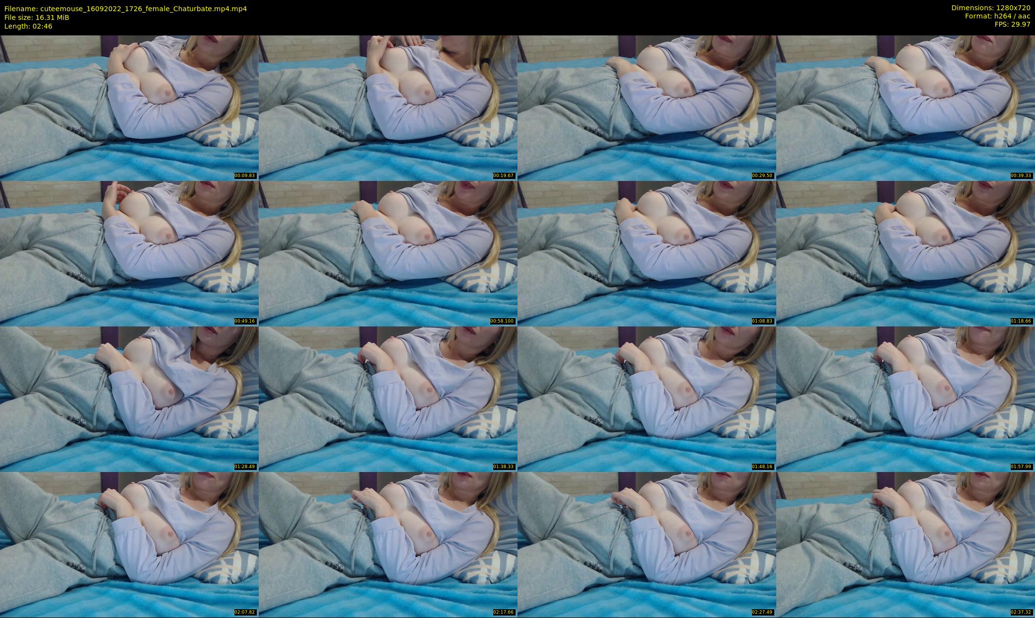 cuteemouse — 3 minute Chaturbate female cam show recording, 720p, Sep 16, 2022