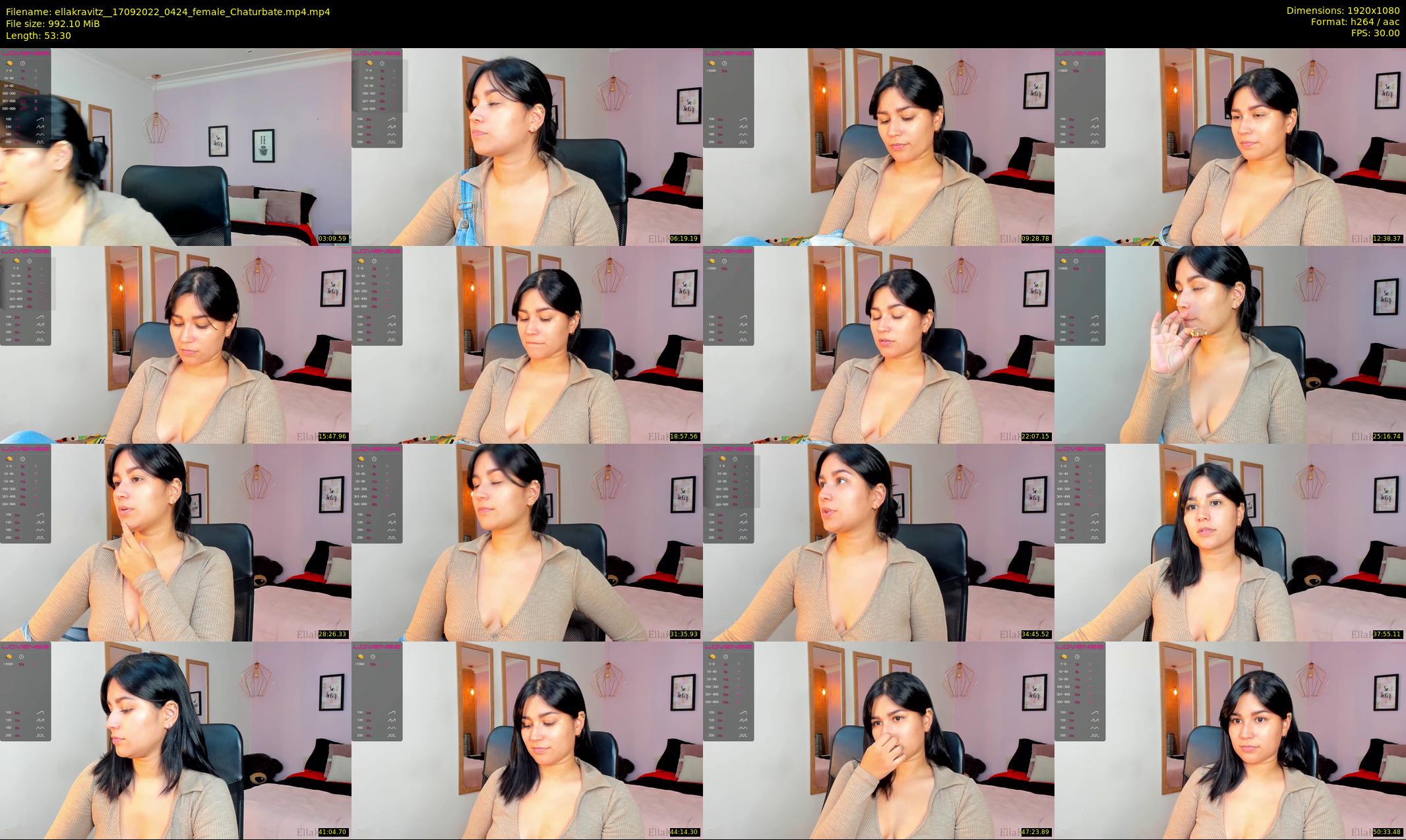 ellakravitz_ — 54 minute Chaturbate female cam show recording, 1080p, Sep 17, 2022