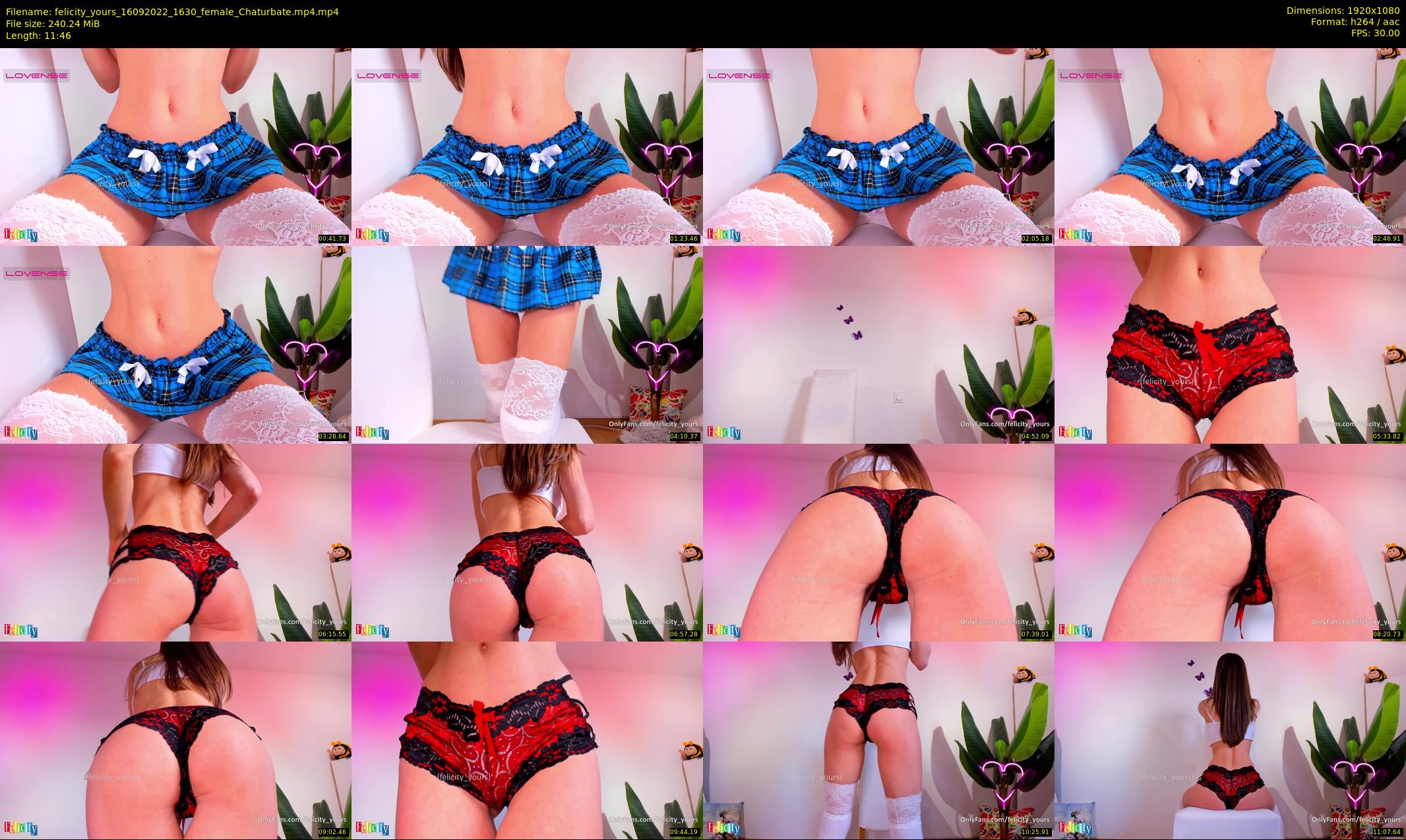 felicity_yours — 12 minute Chaturbate female cam show recording, 1080p, Sep 16, 2022