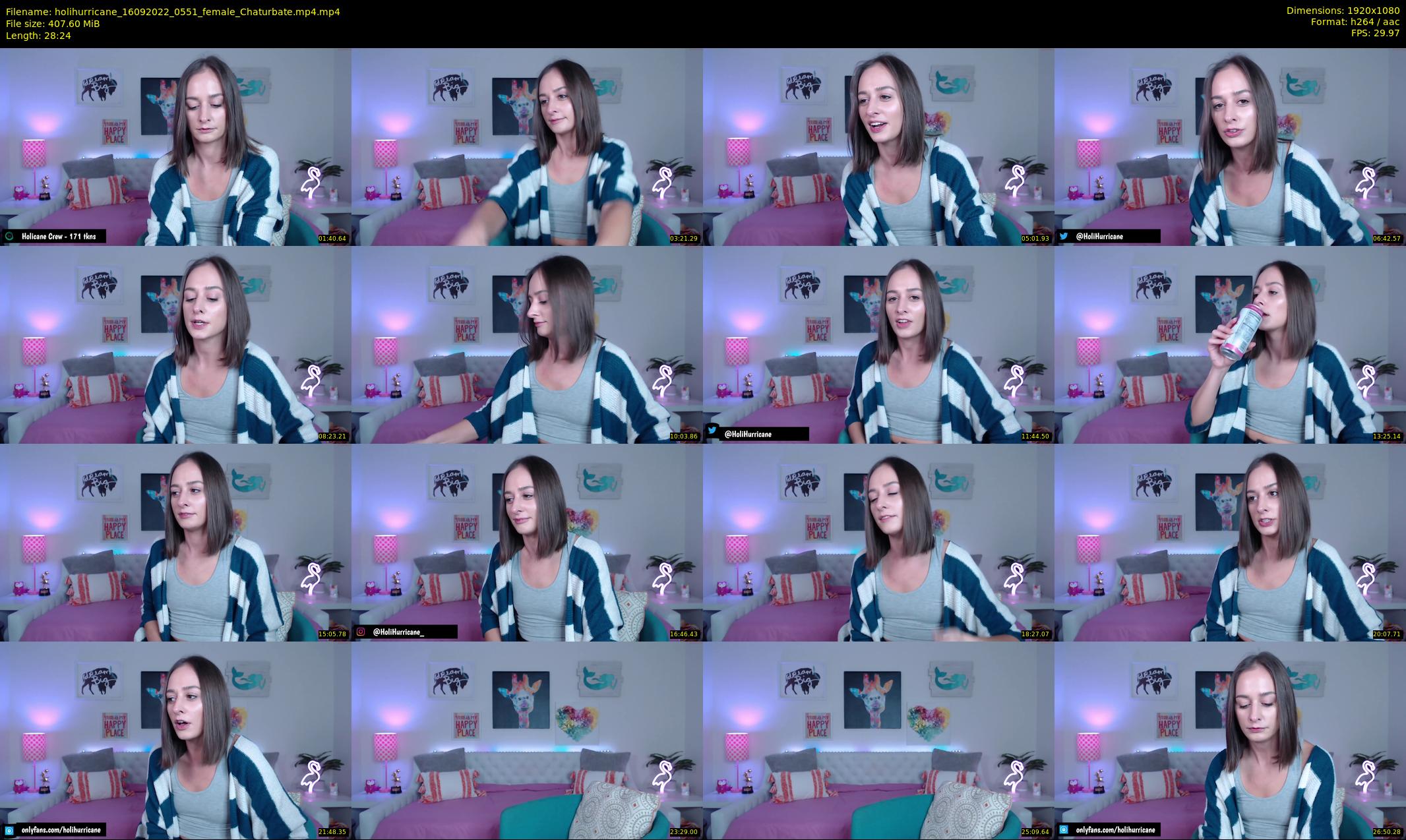 holihurricane — 29 minute Chaturbate female cam show recording, 1080p, Sep 16, 2022