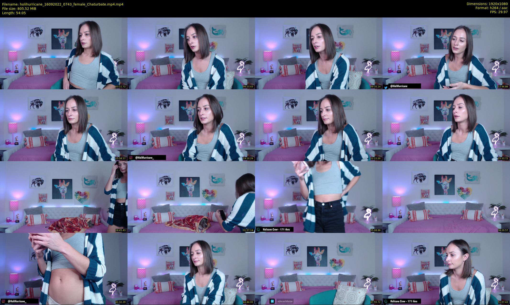 holihurricane — 55 minute Chaturbate female cam show recording, 1080p, Sep 16, 2022