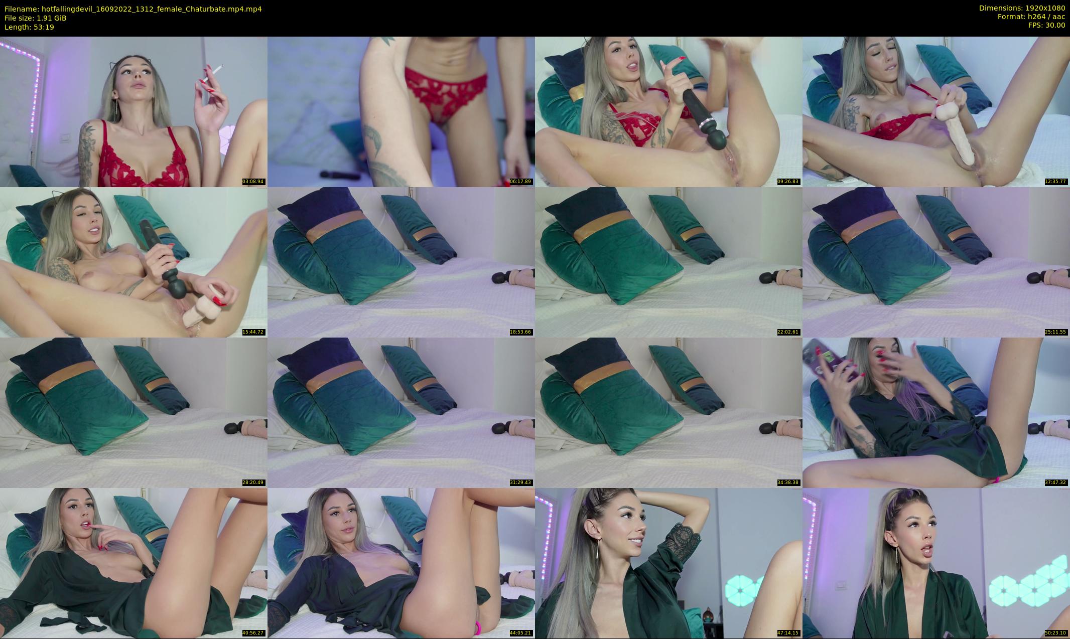 hotfallingdevil — 54 minute Chaturbate female cam show recording, 1080p, Sep 16, 2022