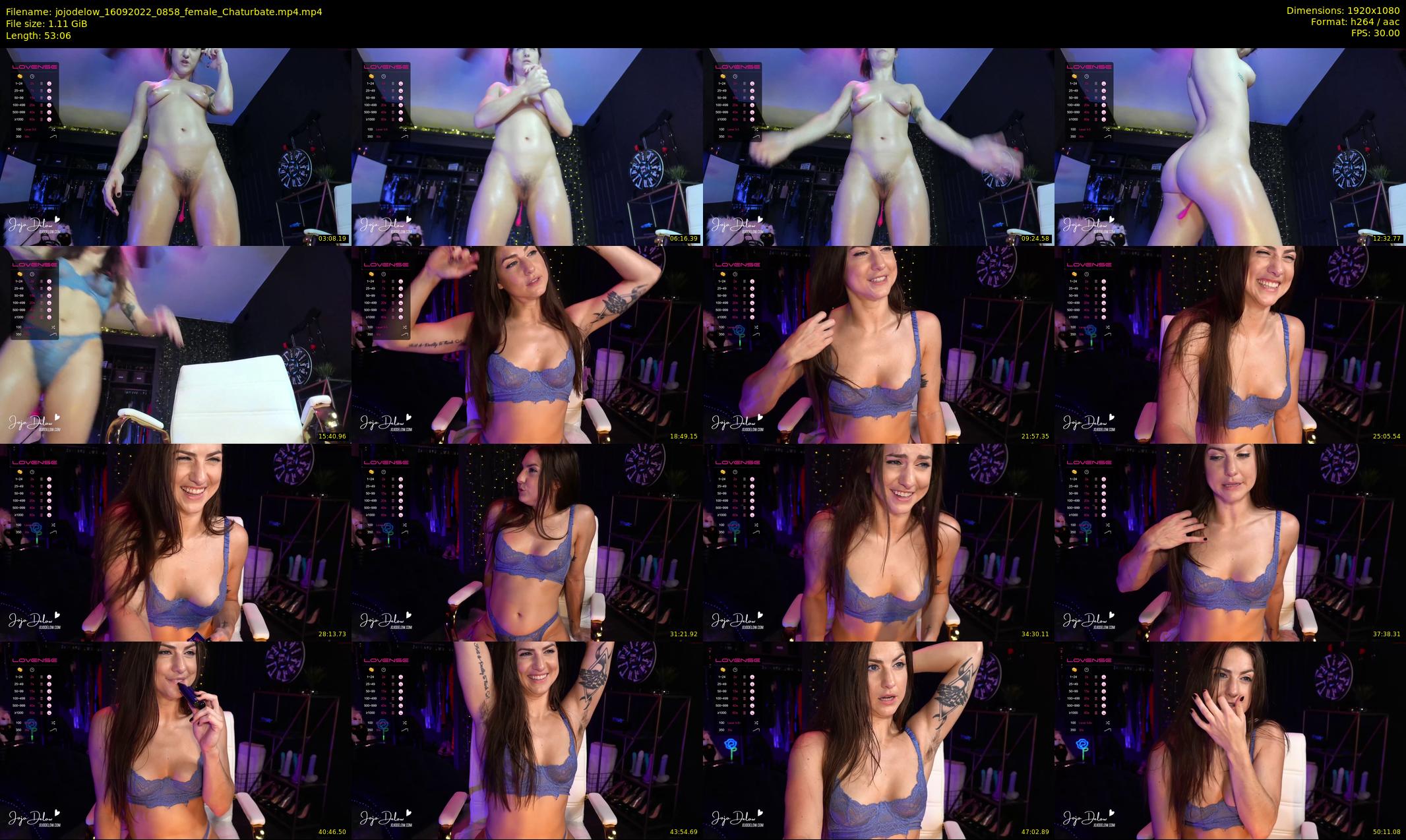 jojodelow — 54 minute Chaturbate female cam show recording, 1080p, Sep 16, 2022