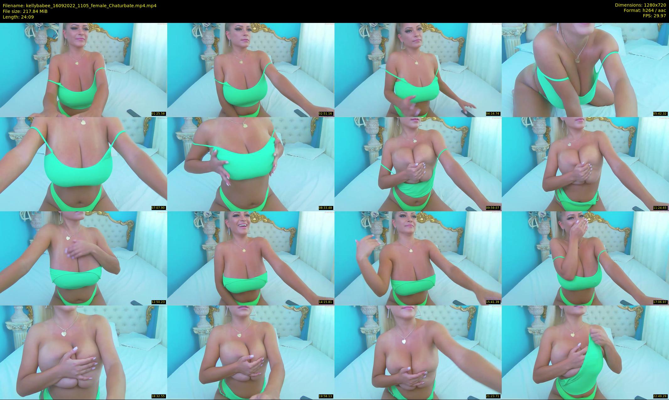 kellybabee — 25 minute Chaturbate female cam show recording, 720p, Sep 16, 2022