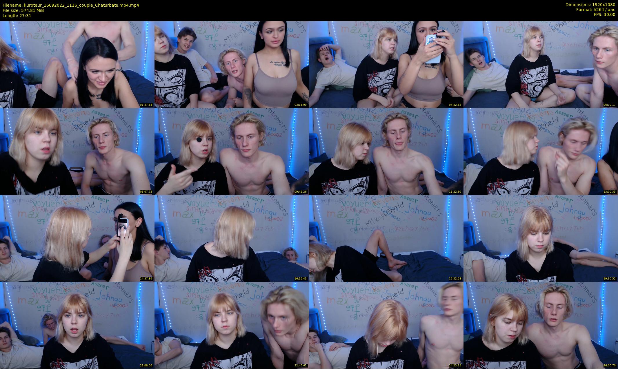 kuroteur — 28 minute Chaturbate couple cam show recording, 1080p, Sep 16, 2022
