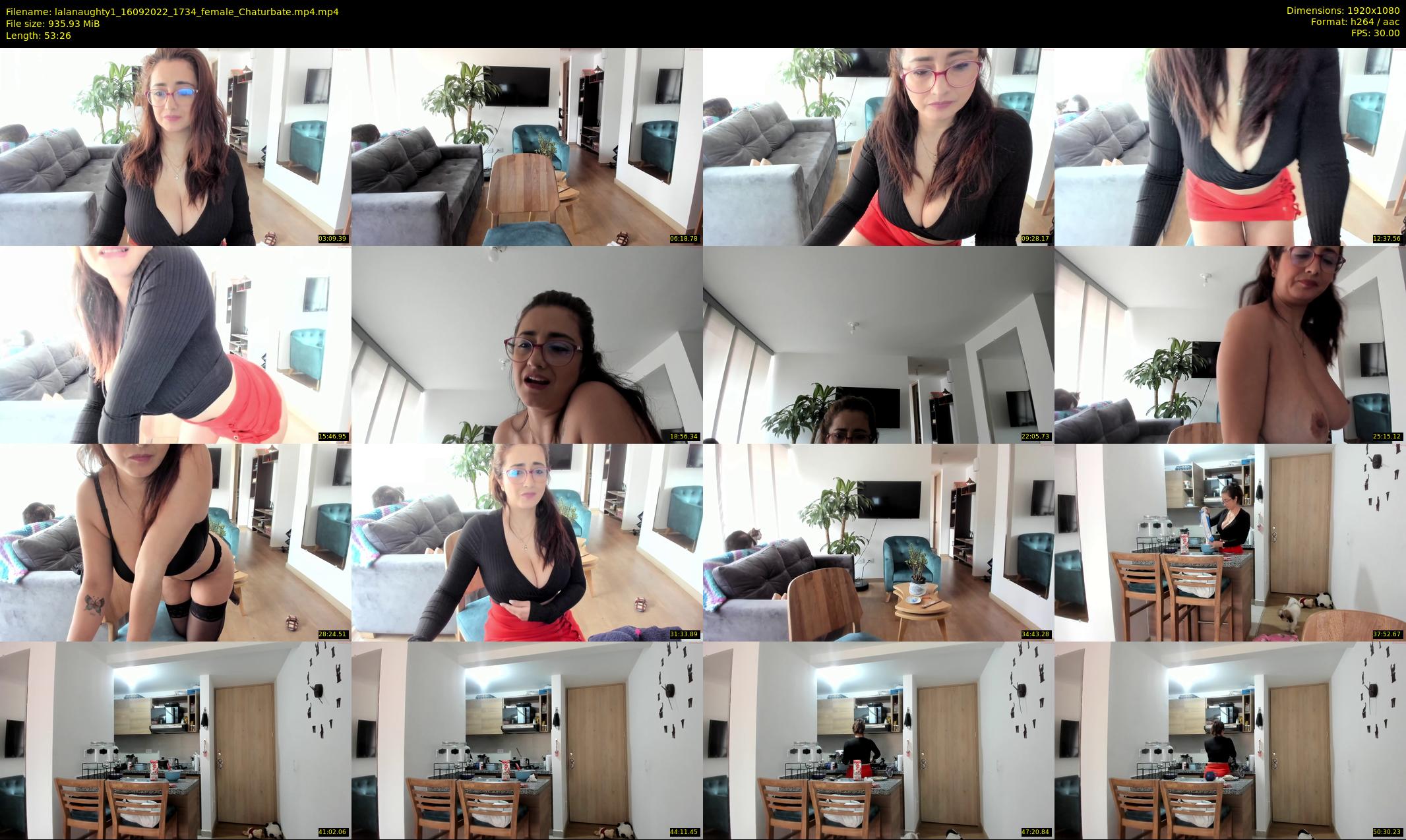 lalanaughty1 — 54 minute Chaturbate female cam show recording, 1080p, Sep 16, 2022