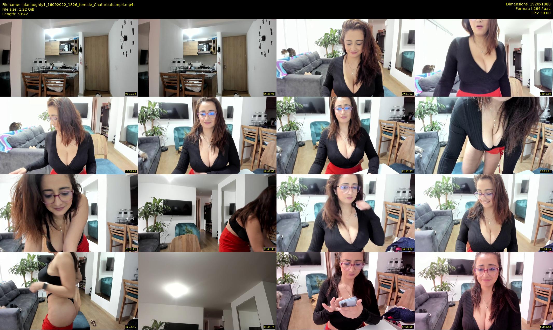 lalanaughty1 — 54 minute Chaturbate female cam show recording, 1080p, Sep 16, 2022