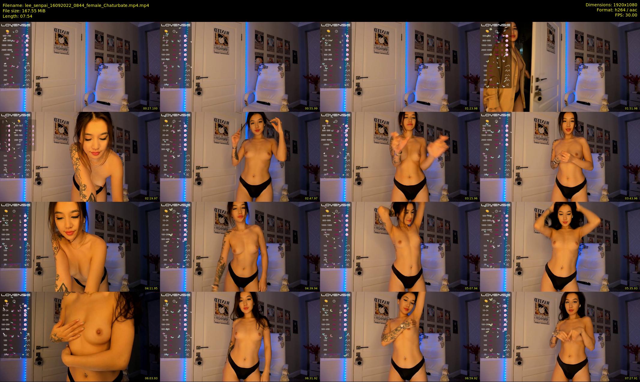 lee_senpai — 8 minute Chaturbate female cam show recording, 1080p, Sep 16, 2022