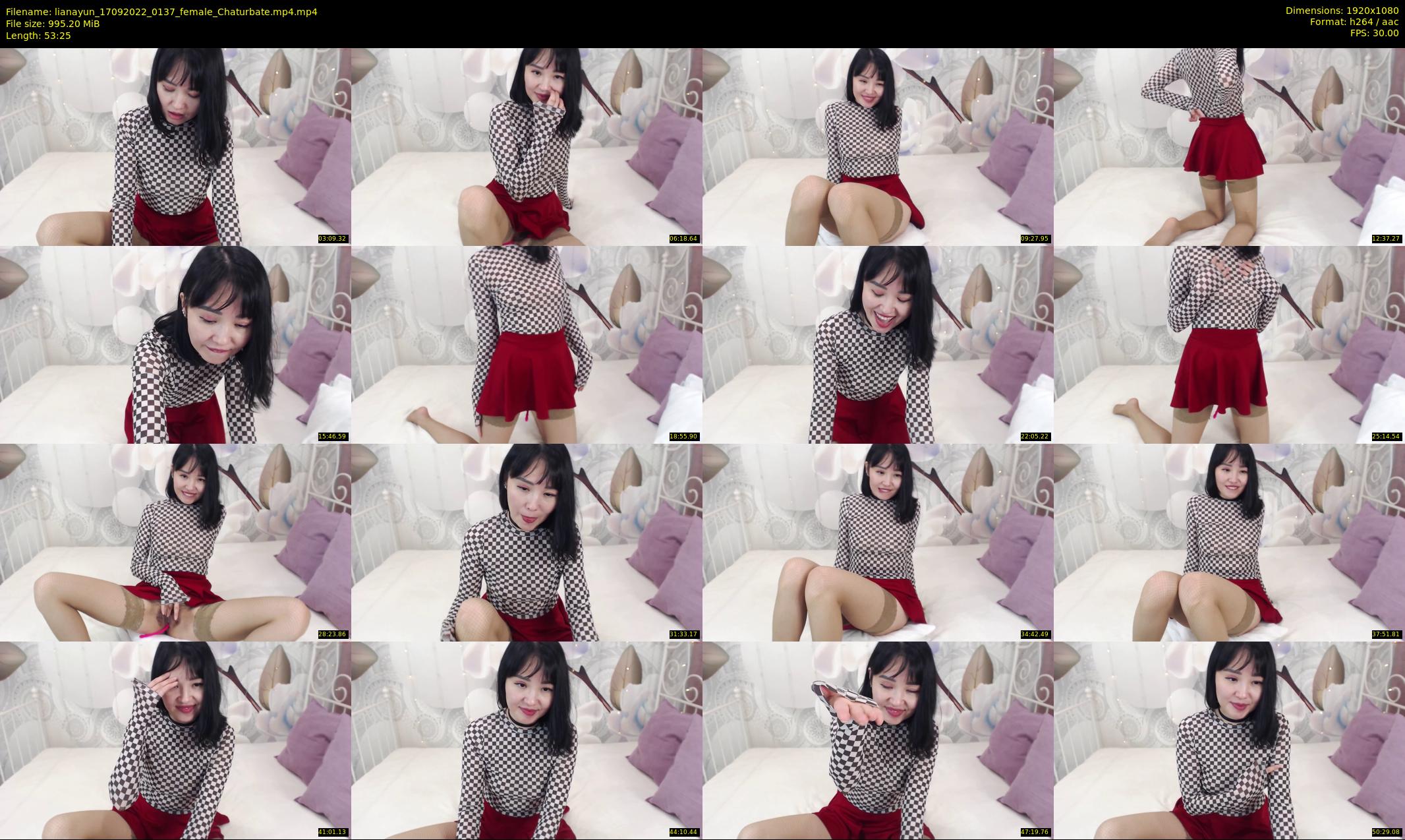 lianayun — 54 minute Chaturbate female cam show recording, 1080p, Sep 17, 2022