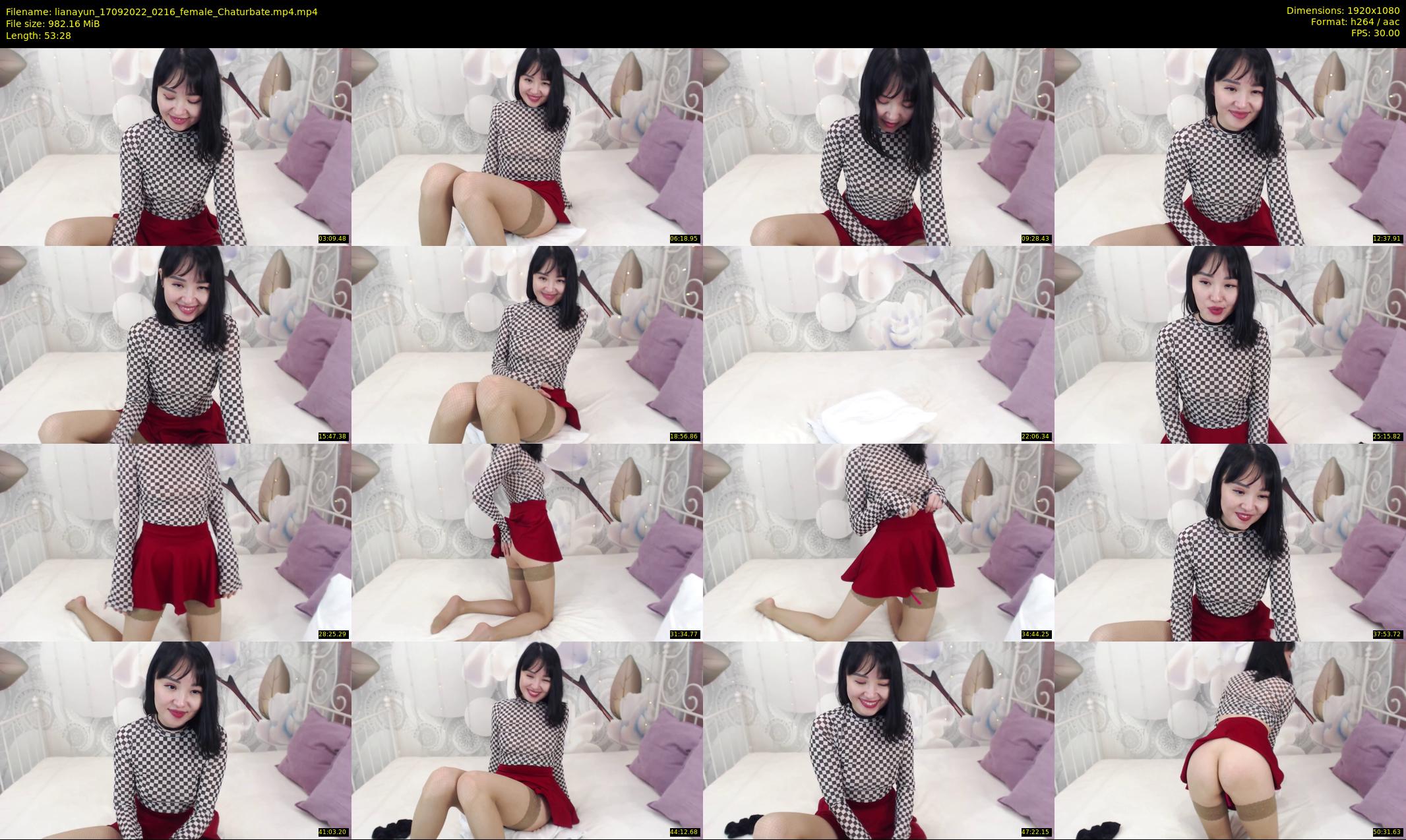 lianayun — 54 minute Chaturbate female cam show recording, 1080p, Sep 17, 2022