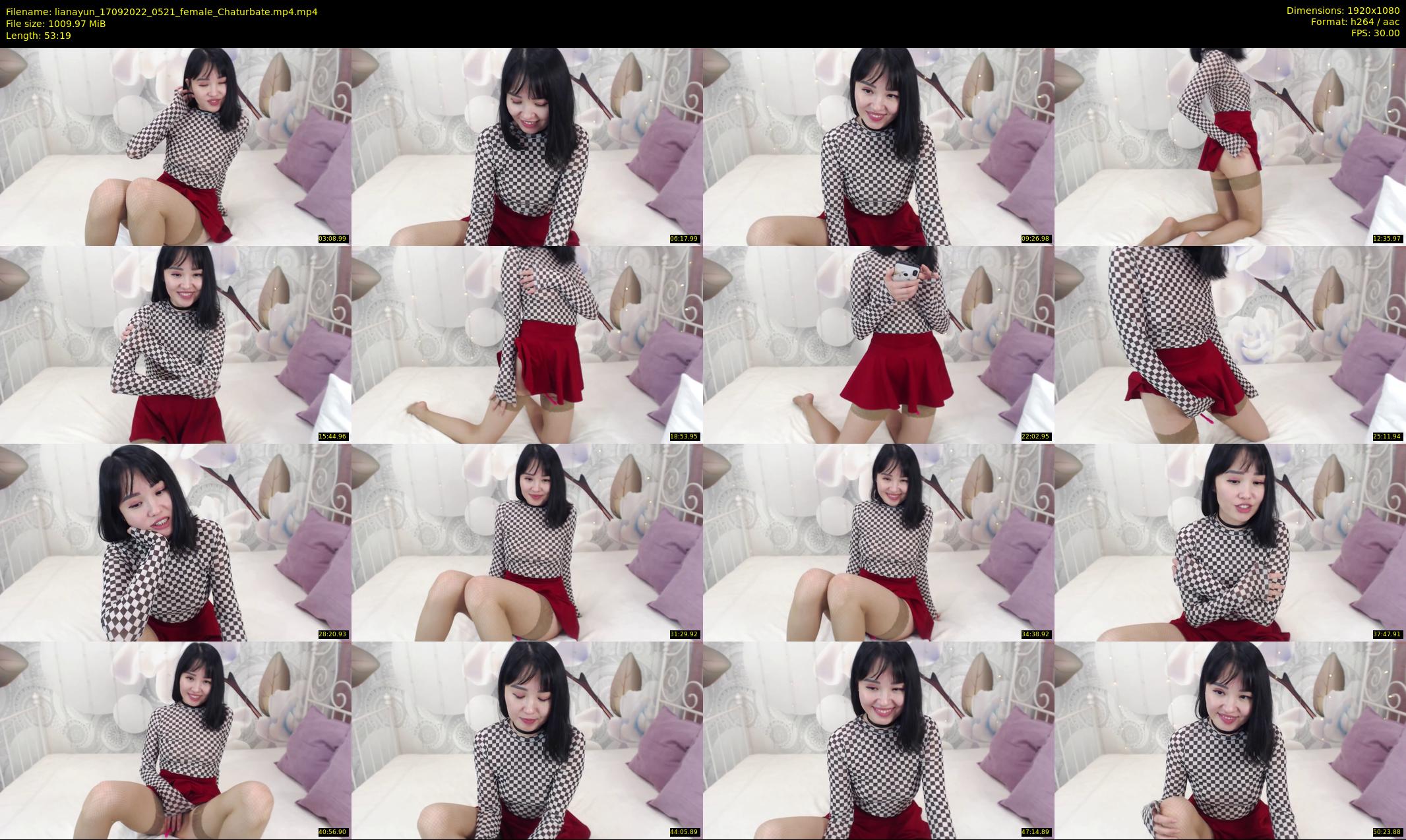 lianayun — 54 minute Chaturbate female cam show recording, 1080p, Sep 17, 2022