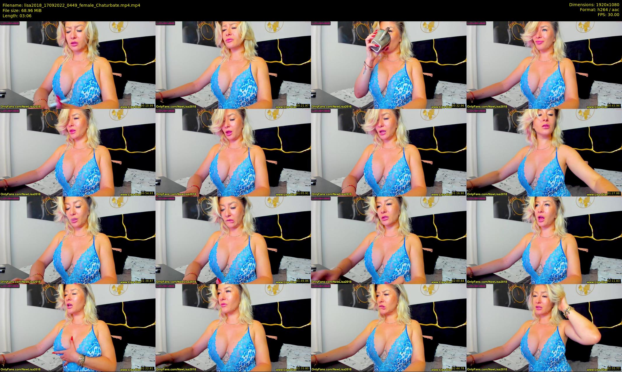 lisa2018 — 4 minute Chaturbate female cam show recording, 1080p, Sep 17, 2022