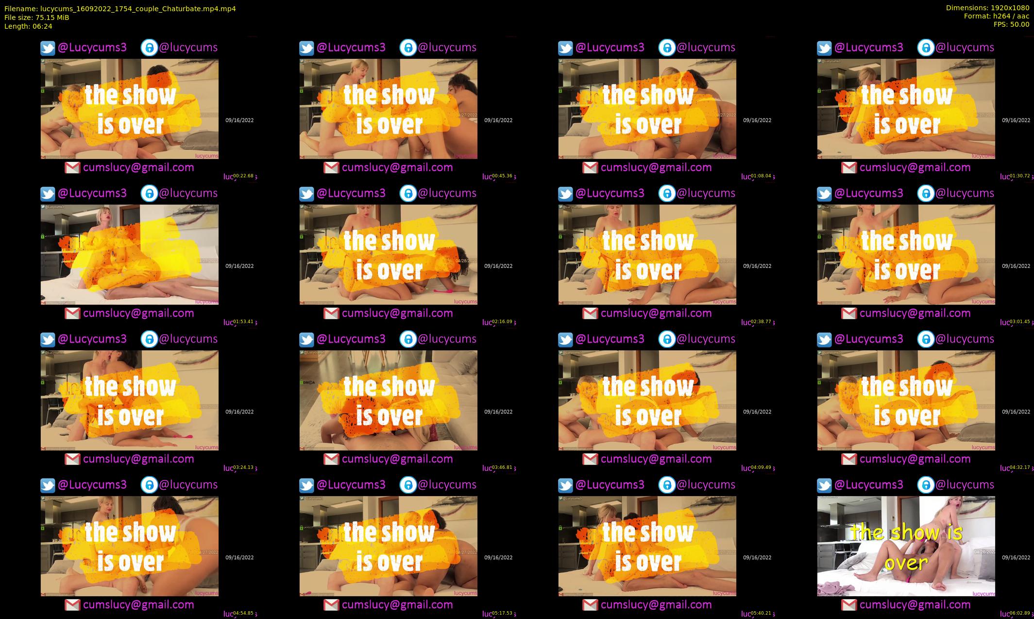 lucycums — 7 minute Chaturbate couple cam show recording, 1080p, Sep 16, 2022