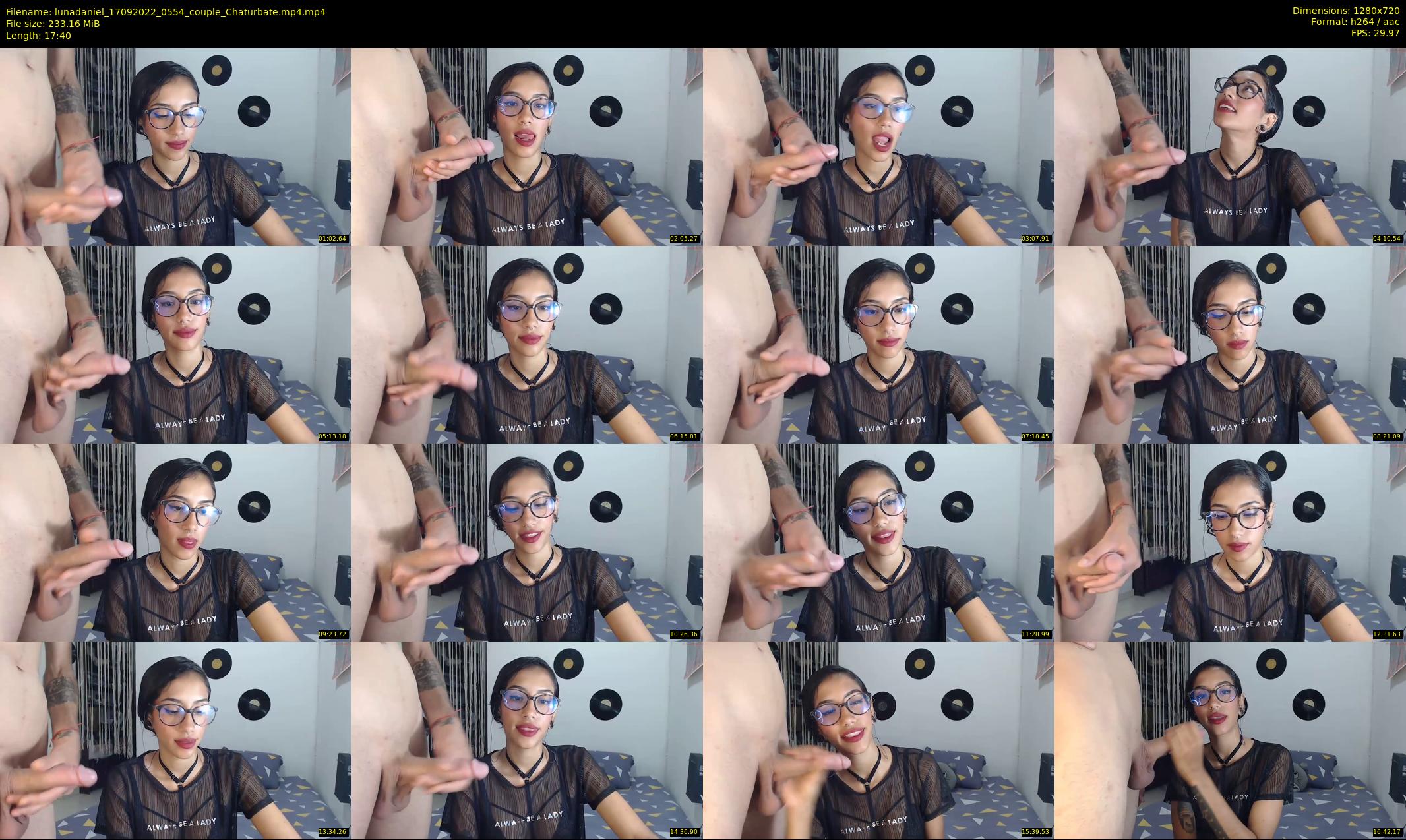lunadaniel — 18 minute Chaturbate couple cam show recording, 720p, Sep 17, 2022