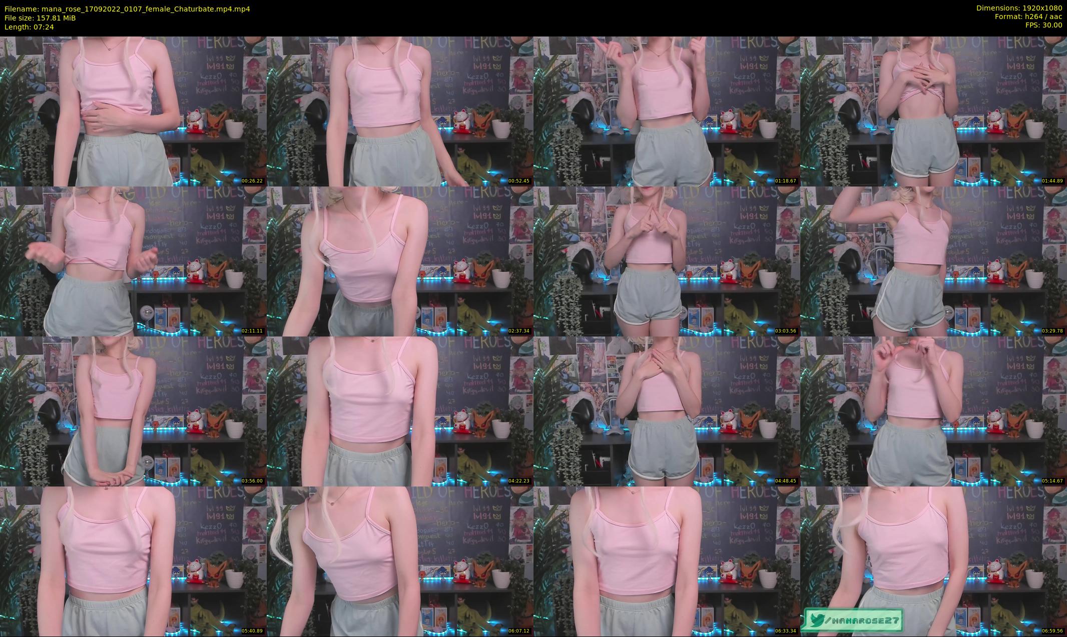 mana_rose — 8 minute Chaturbate female cam show recording, 1080p, Sep 17, 2022