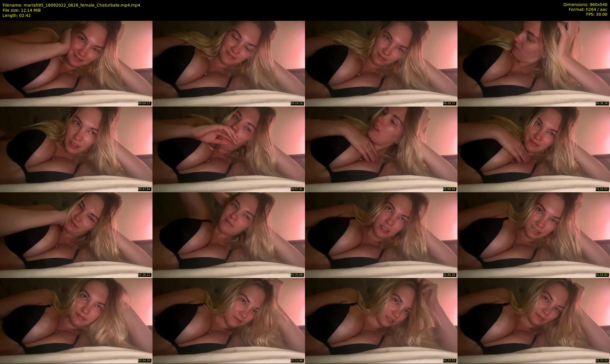mariah95 — 3 minute Chaturbate female cam show recording, 480p, Sep 16, 2022