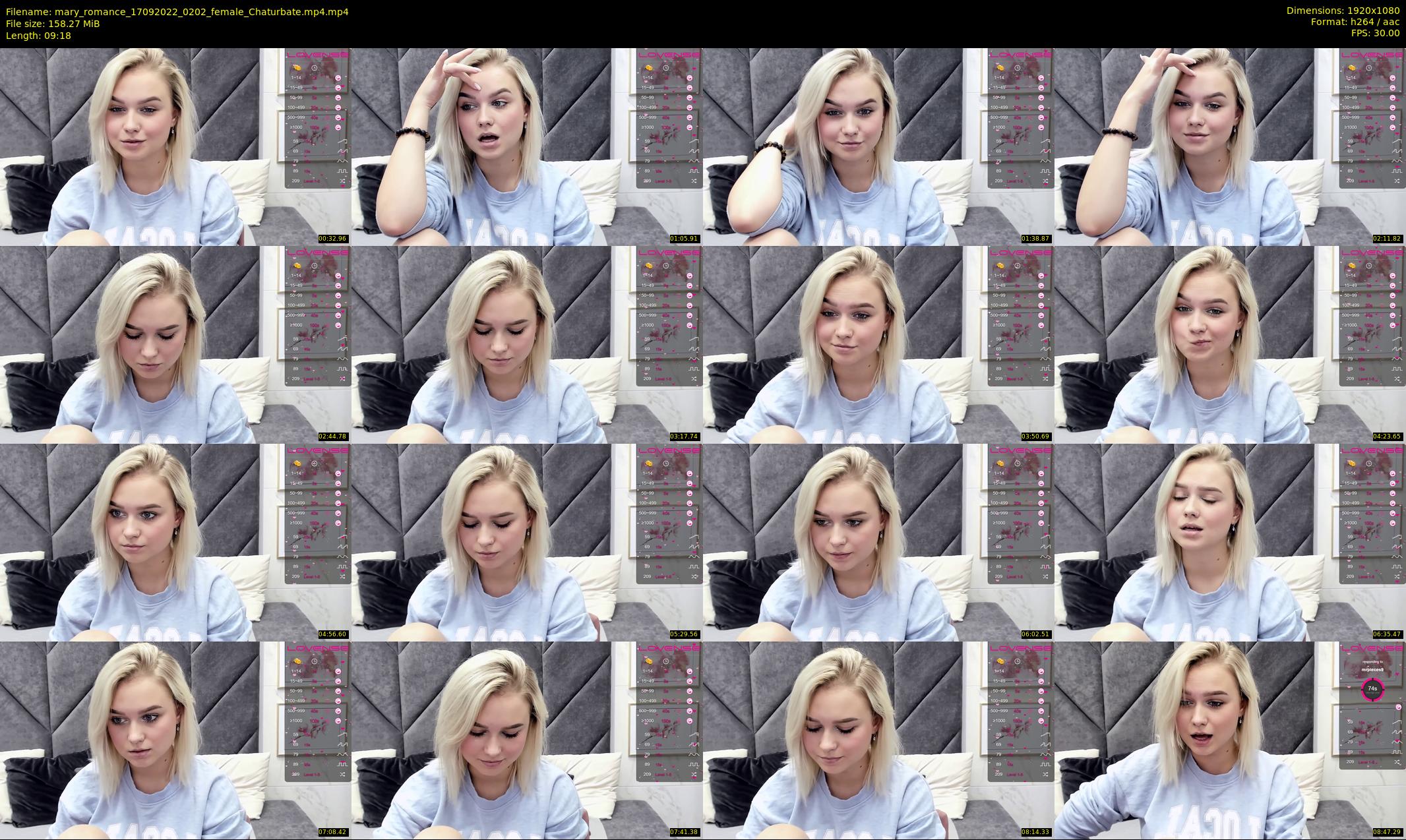 mary_romance — 10 minute Chaturbate female cam show recording, 1080p, Sep 17, 2022