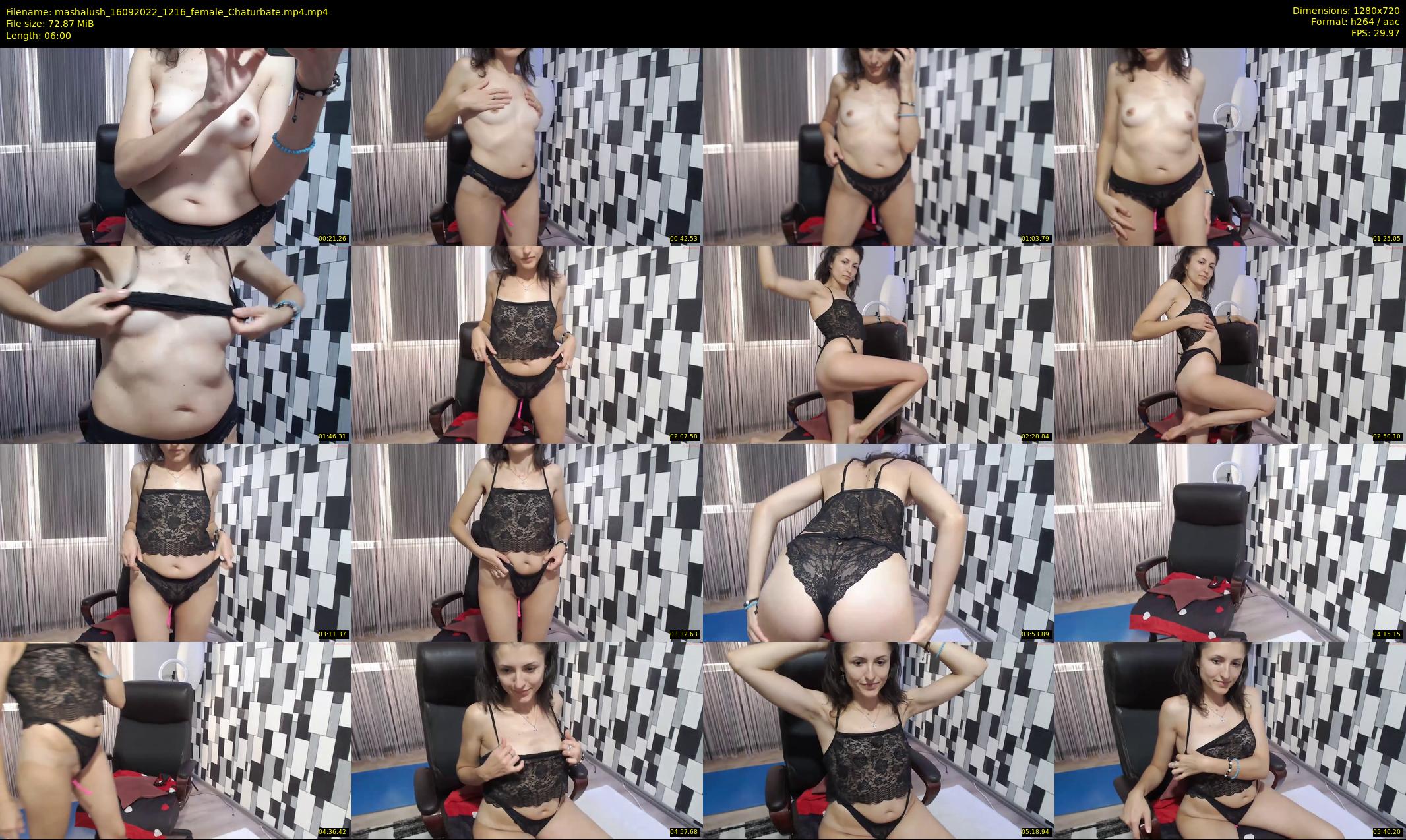 mashalush — 6 minute Chaturbate female cam show recording, 720p, Sep 16, 2022