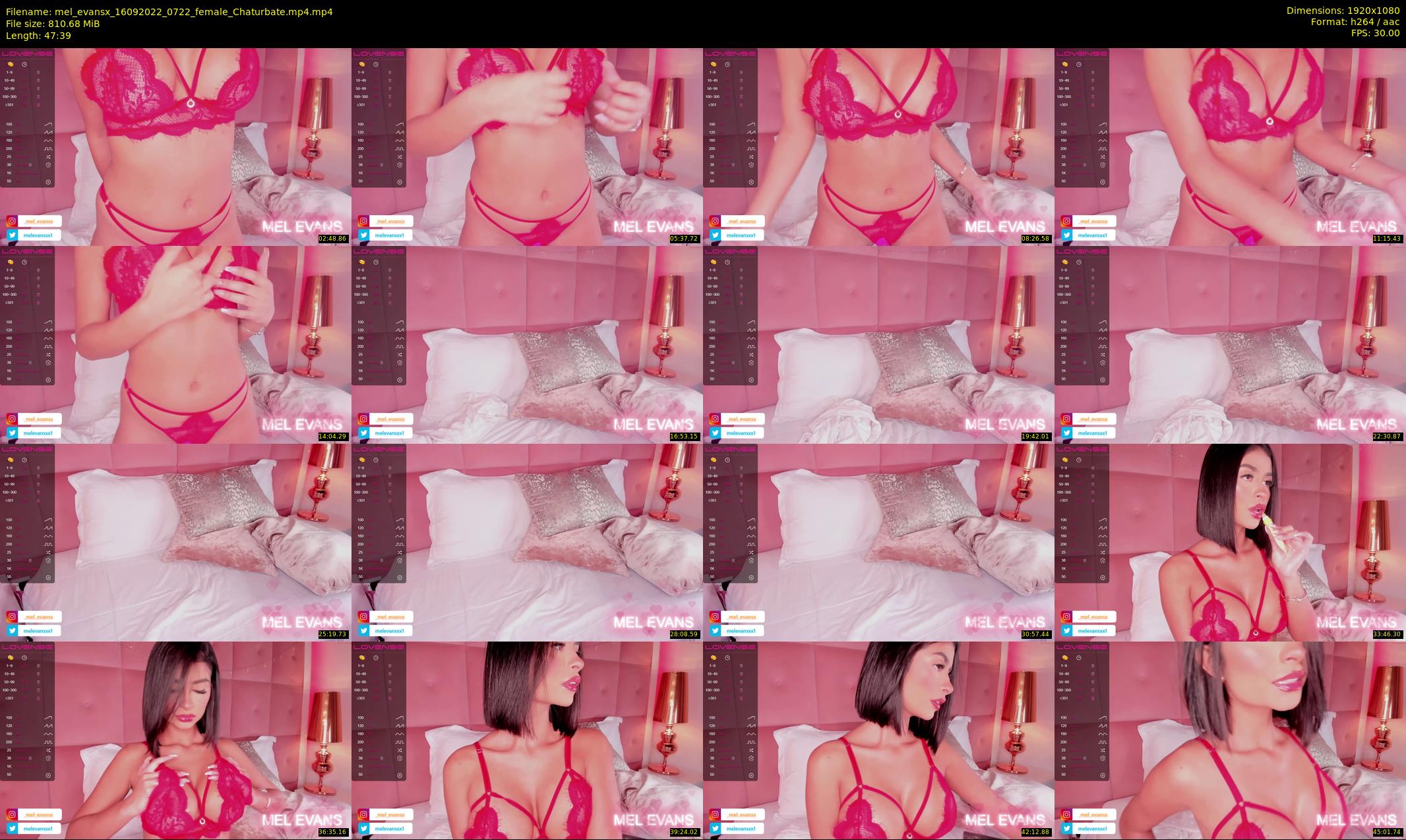 mel_evansx — 48 minute Chaturbate female cam show recording, 1080p, Sep 16, 2022