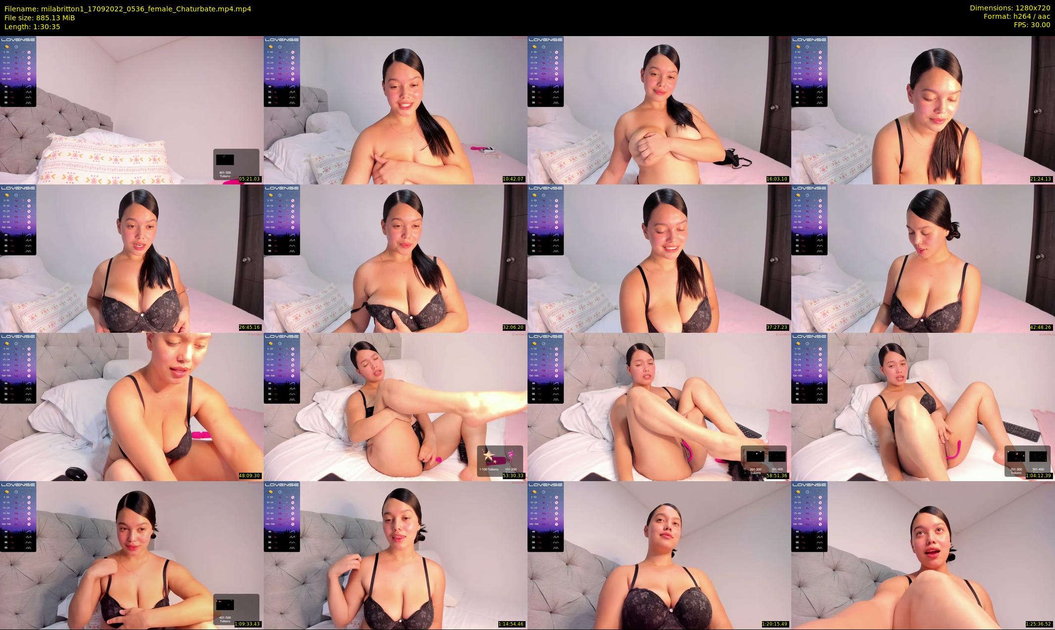 milabritton1 — 91 minute Chaturbate female cam show recording, 720p, Sep 17, 2022
