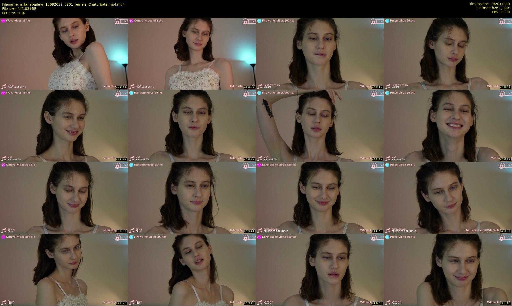 milanabaileys — 22 minute Chaturbate female cam show recording, 1080p, Sep 17, 2022