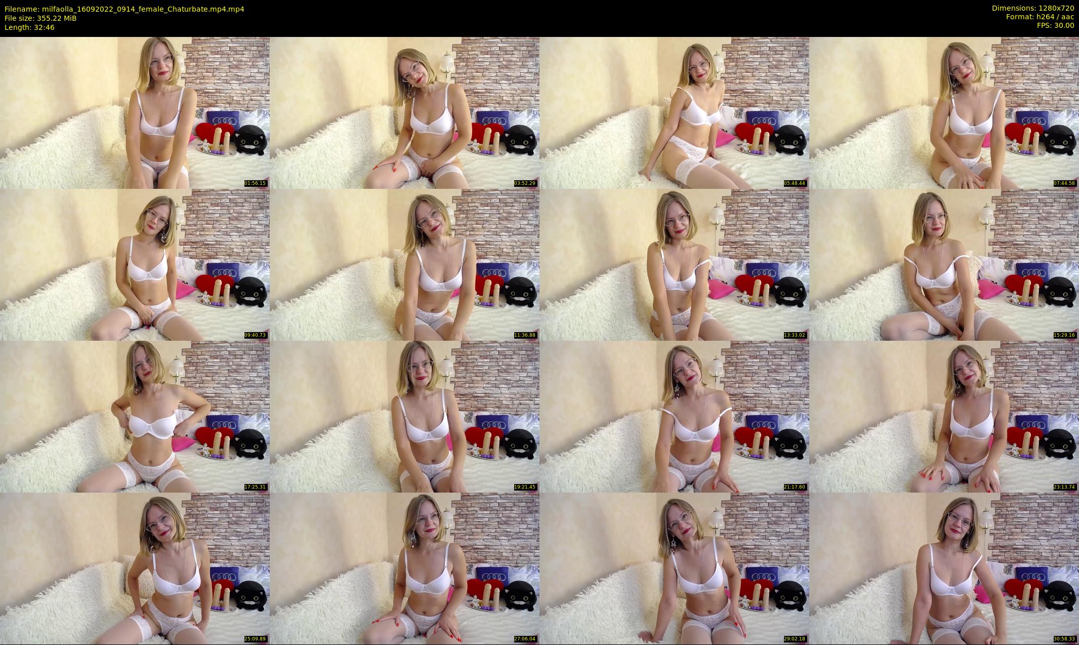 milfaolla — 33 minute Chaturbate female cam show recording, 720p, Sep 16, 2022