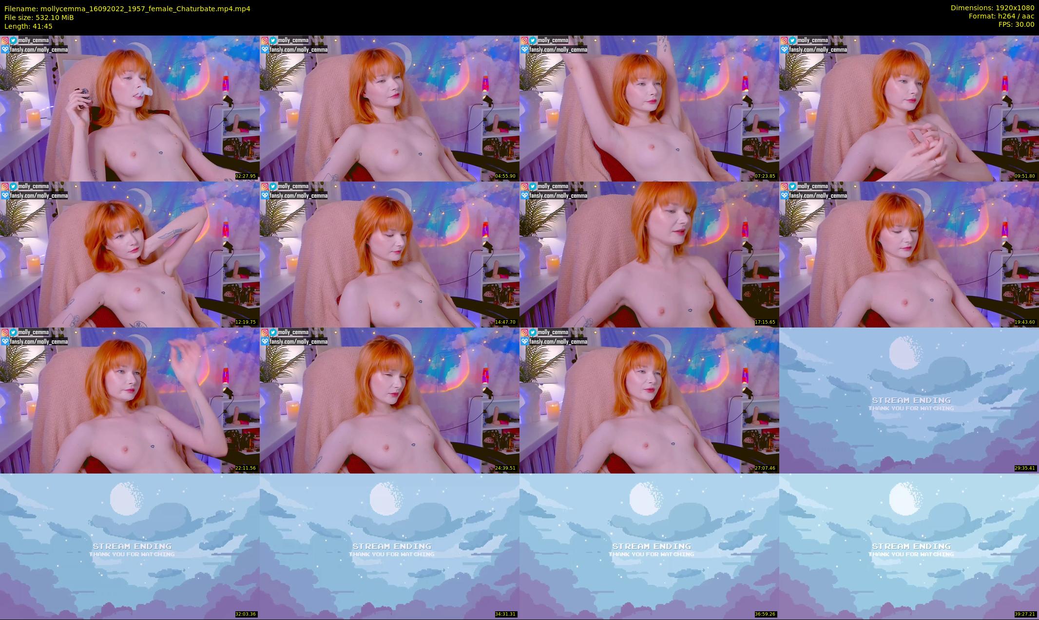 mollycemma — 42 minute Chaturbate female cam show recording, 1080p, Sep 16, 2022
