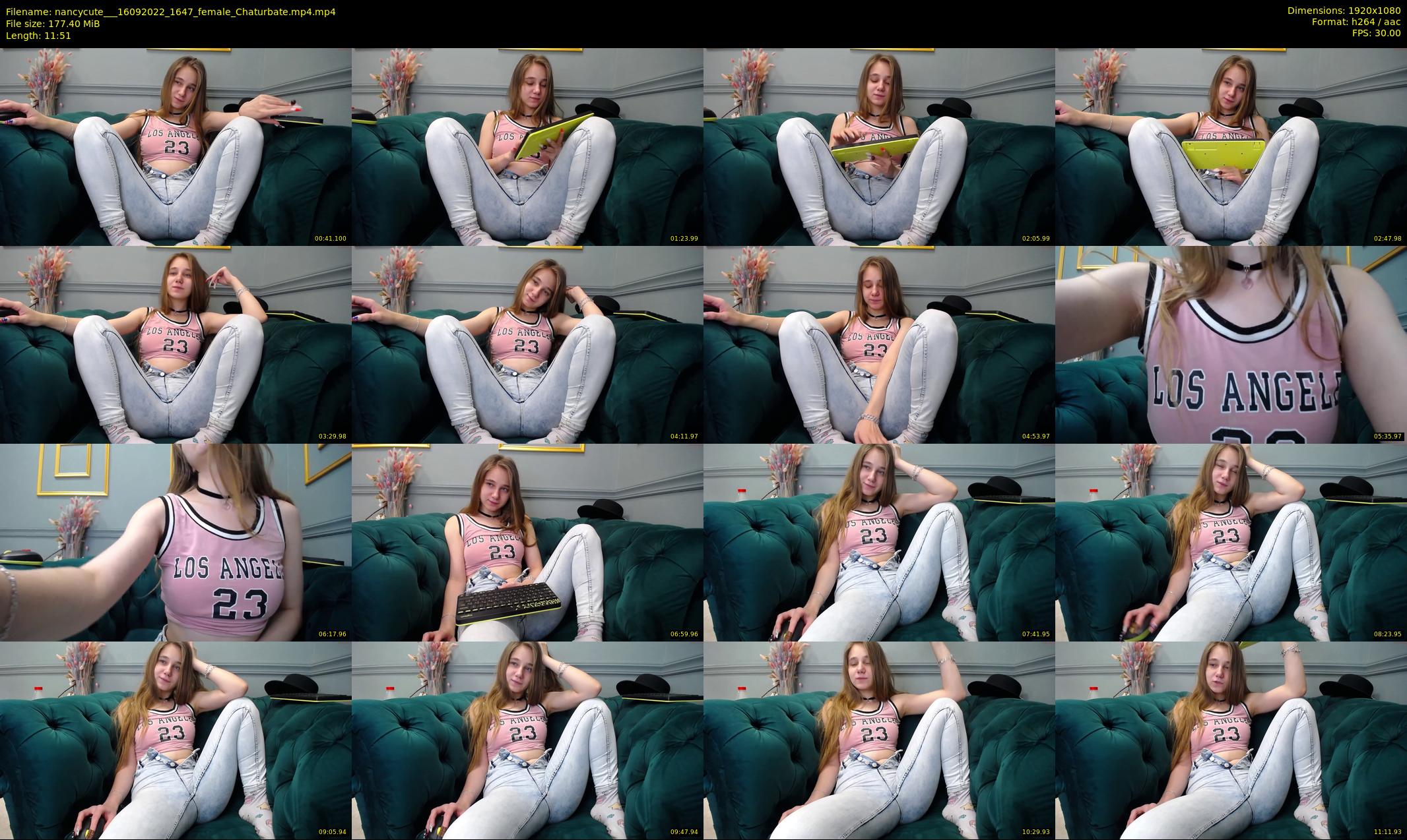 nancycute__ — 12 minute Chaturbate female cam show recording, 1080p, Sep 16, 2022