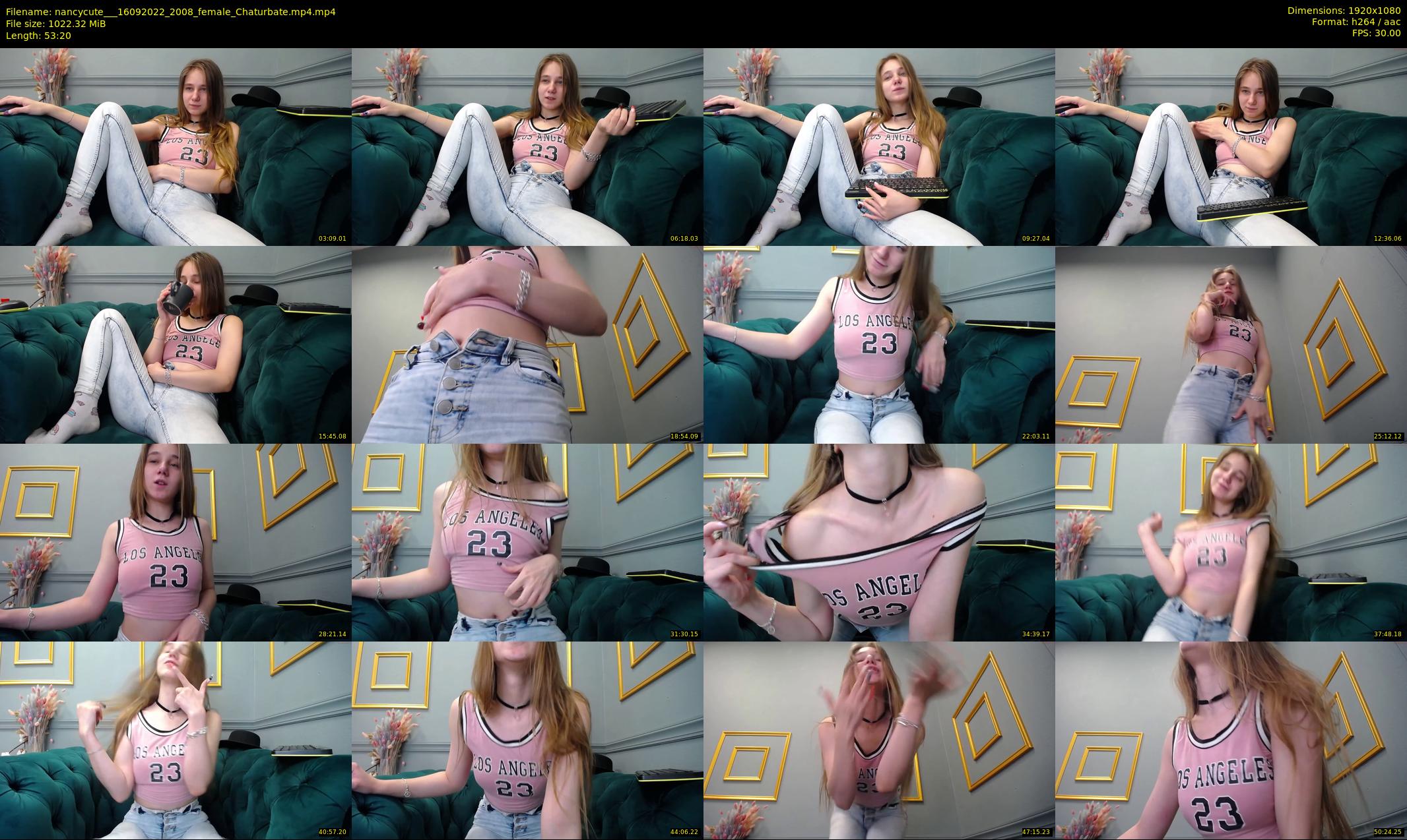 nancycute__ — 54 minute Chaturbate female cam show recording, 1080p, Sep 16, 2022