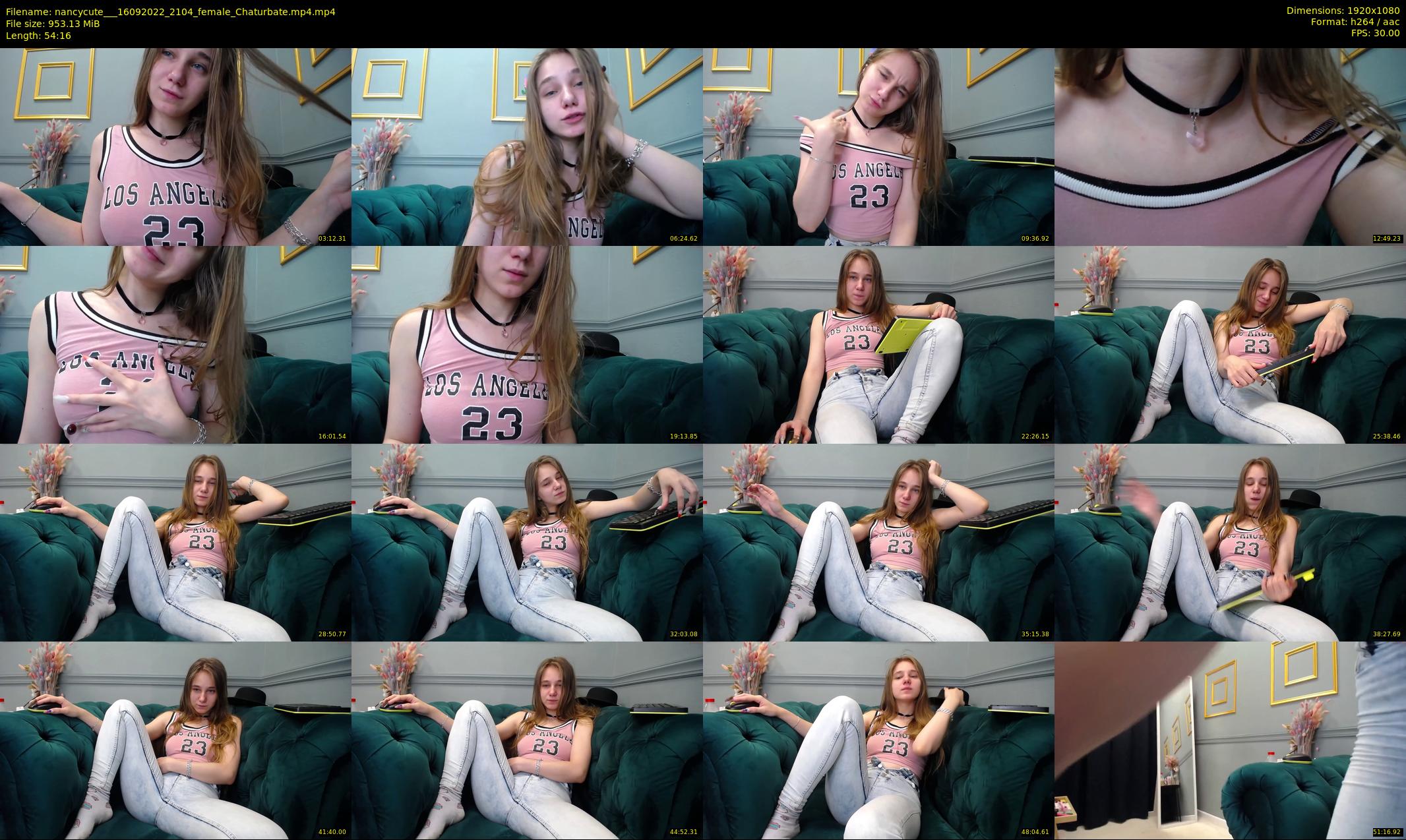 nancycute__ — 55 minute Chaturbate female cam show recording, 1080p, Sep 16, 2022