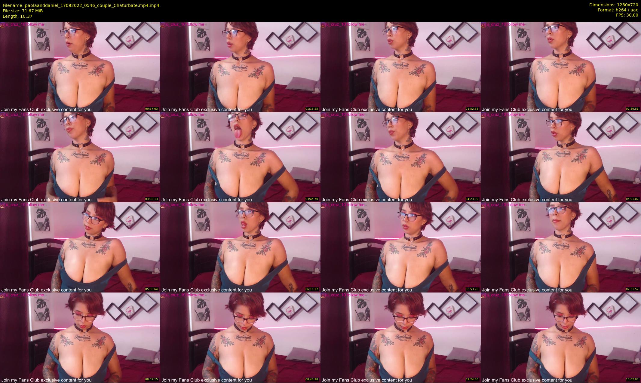 paolaanddaniel — 11 minute Chaturbate couple cam show recording, 720p, Sep 17, 2022
