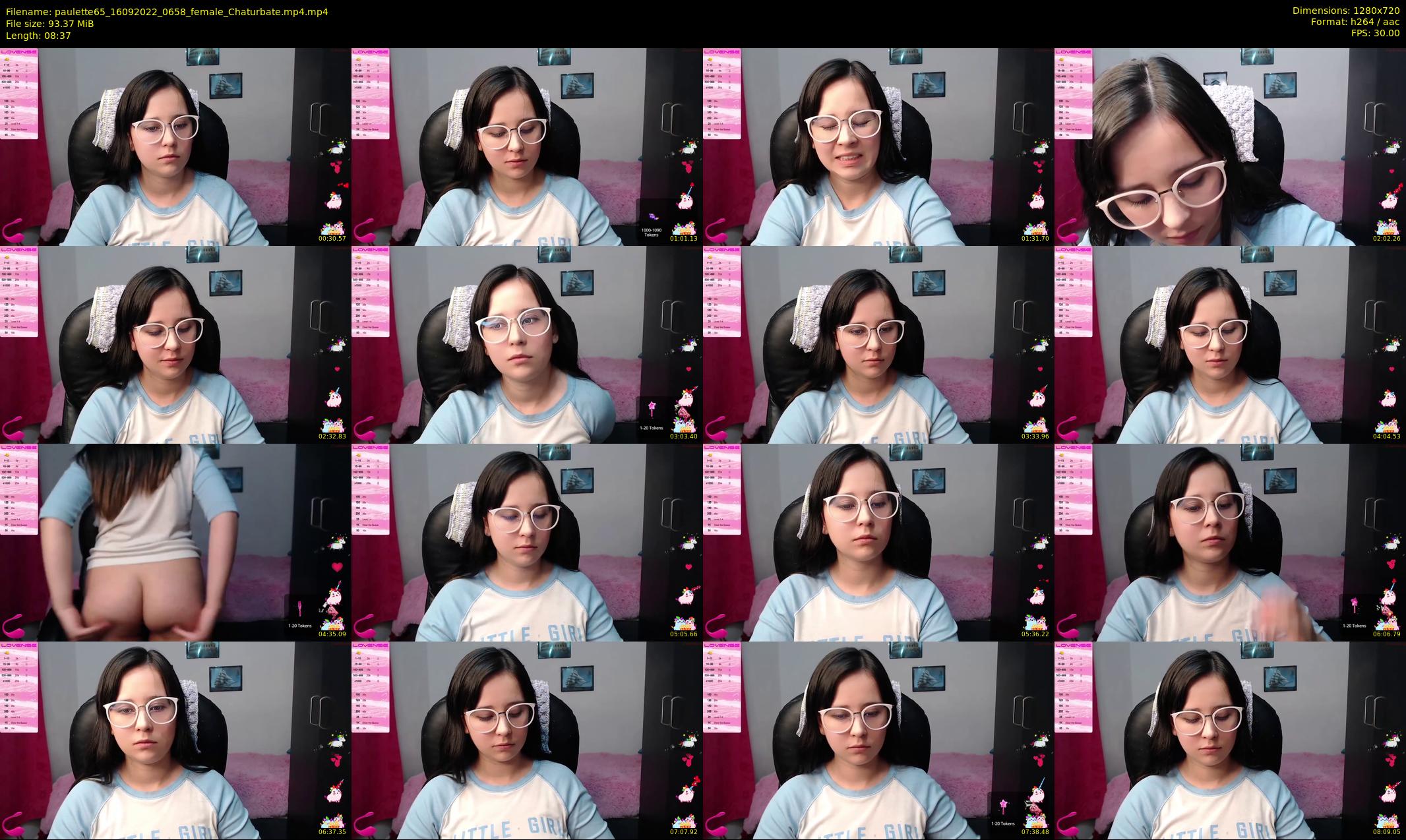 paulette65 — 9 minute Chaturbate female cam show recording, 720p, Sep 16, 2022