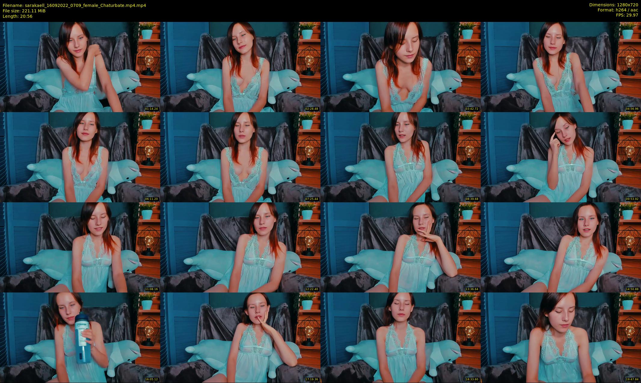 sarakaell — 21 minute Chaturbate female cam show recording, 720p, Sep 16, 2022