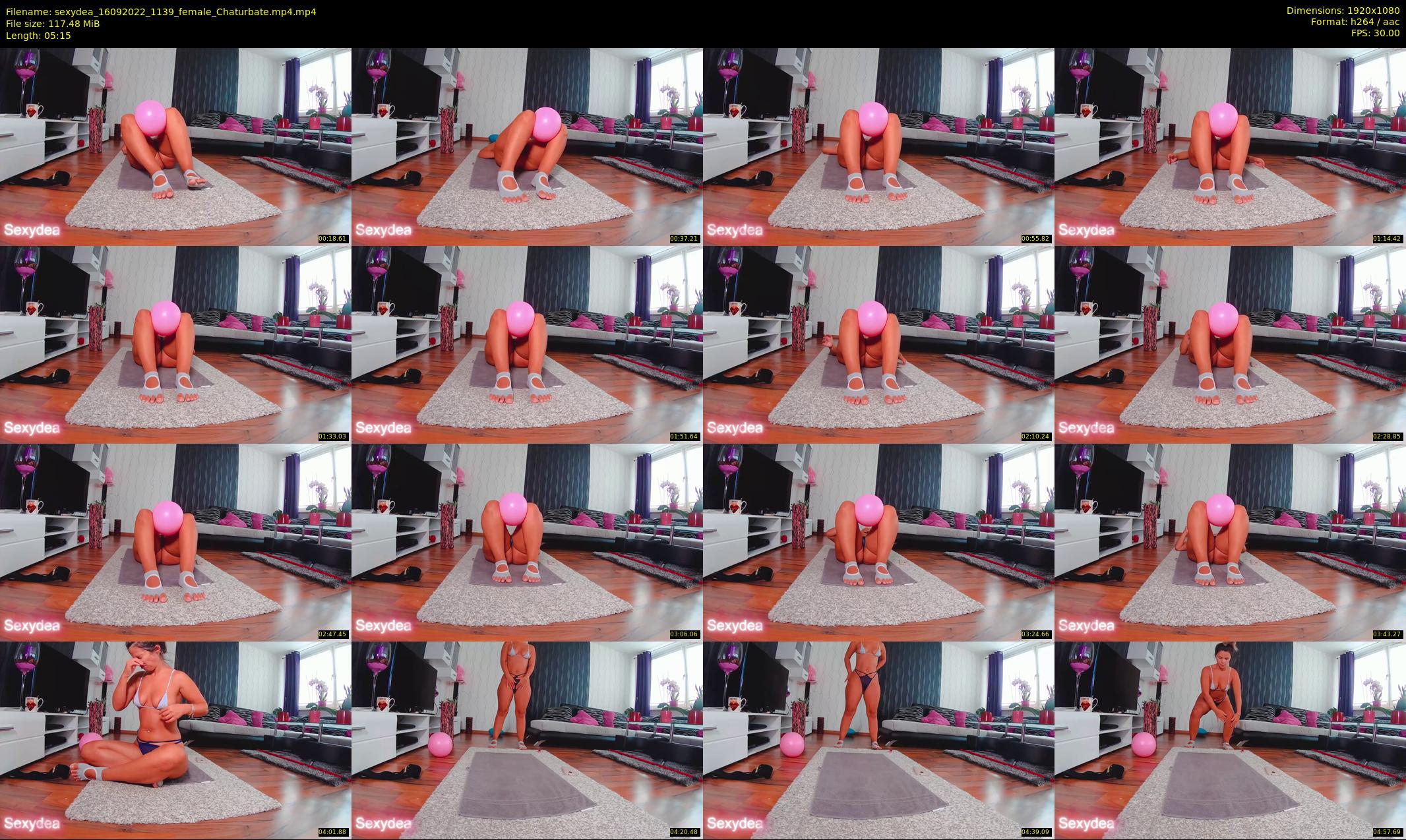 sexydea — 6 minute Chaturbate female cam show recording, 1080p, Sep 16, 2022