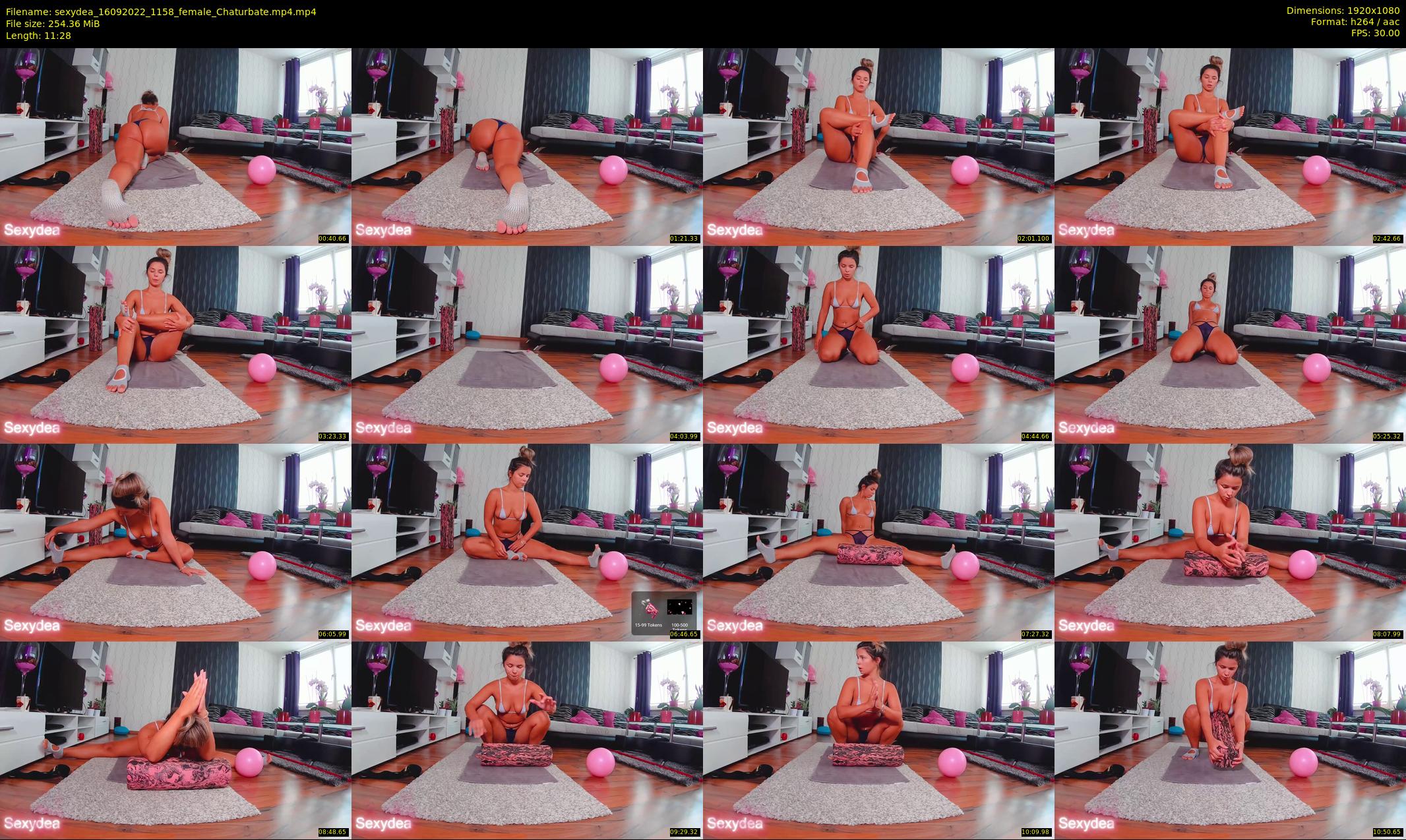 sexydea — 12 minute Chaturbate female cam show recording, 1080p, Sep 16, 2022